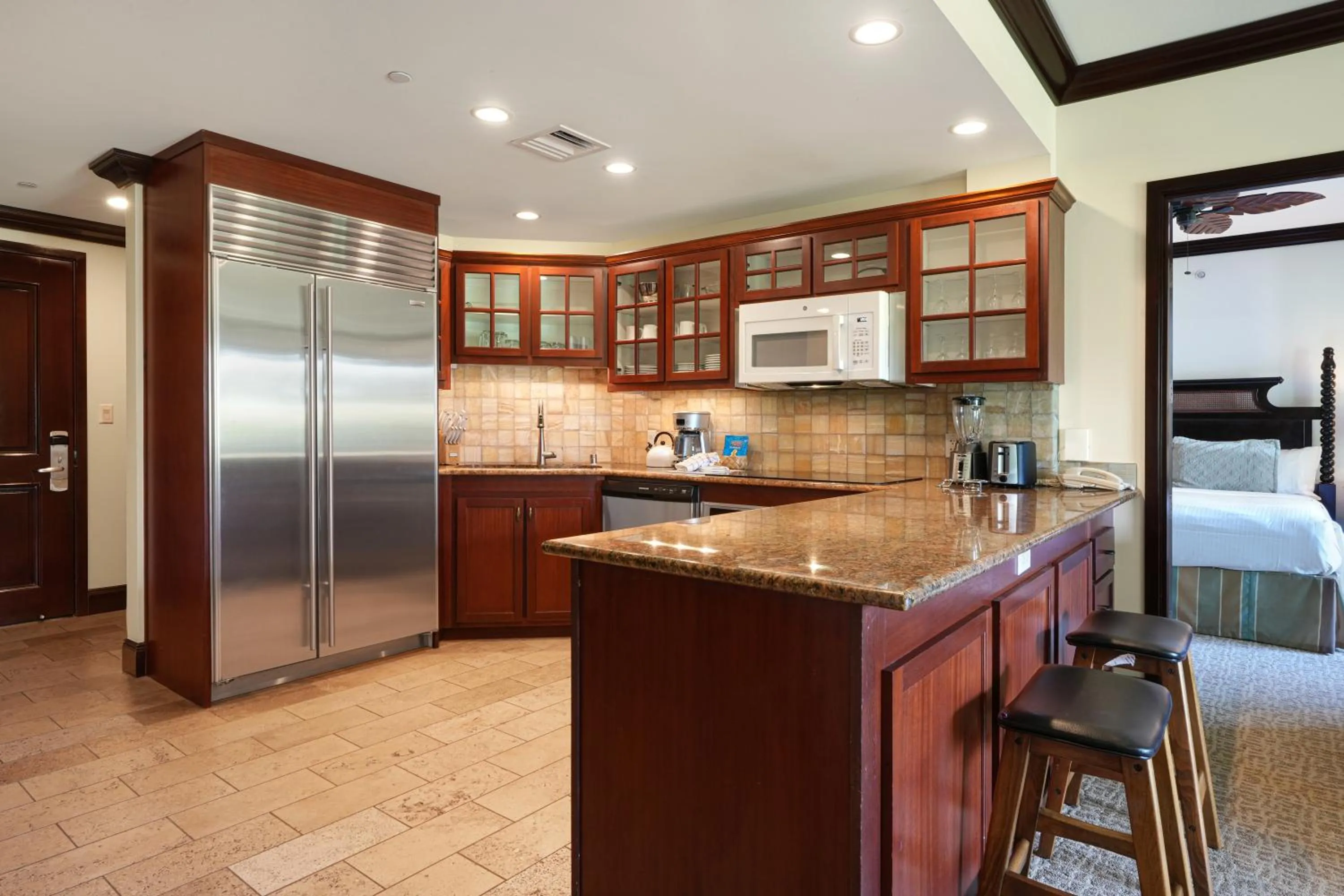 Kitchen or kitchenette in Waipouli Beach Resort and Spa Kauai by OUTRIGGER