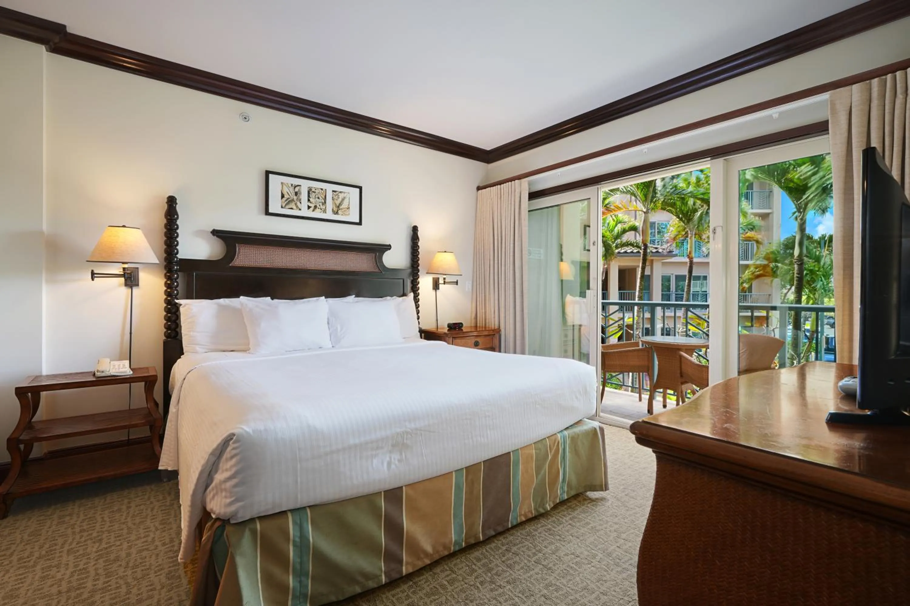Bedroom, Bed in Waipouli Beach Resort and Spa Kauai by OUTRIGGER