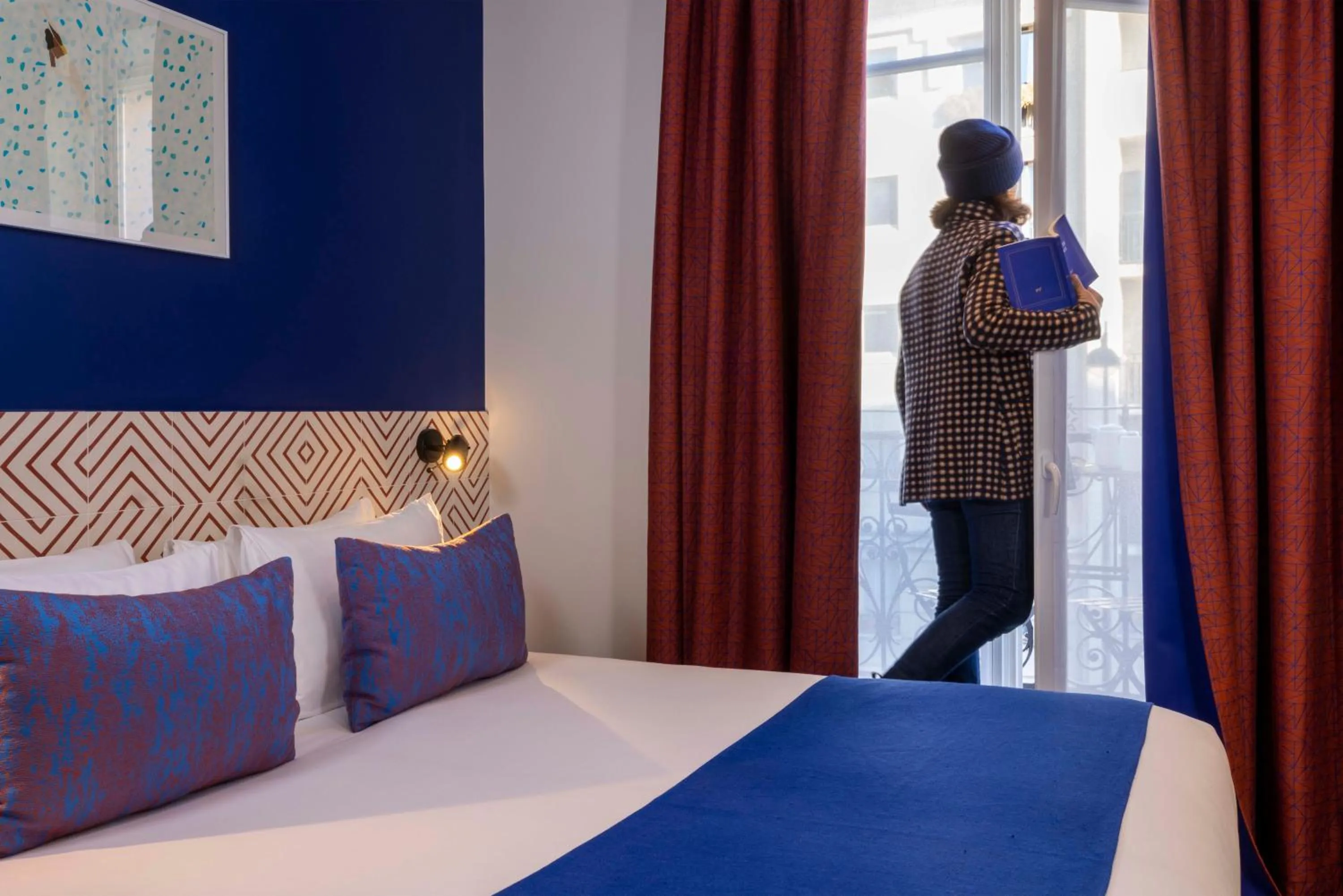 Bed in Paris Art Hotel Quartier Latin by Malone