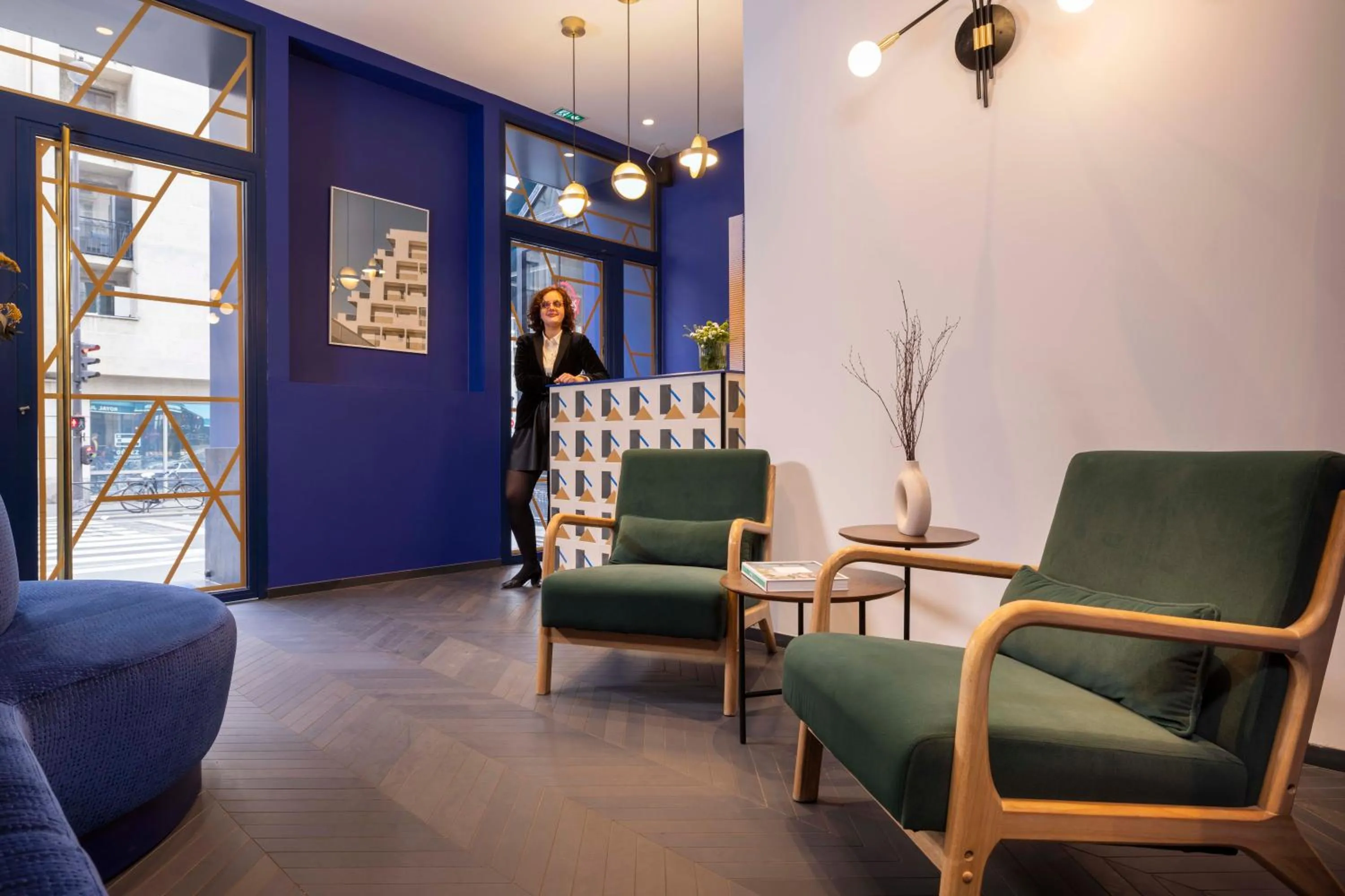 Seating area in Paris Art Hotel Quartier Latin by Malone