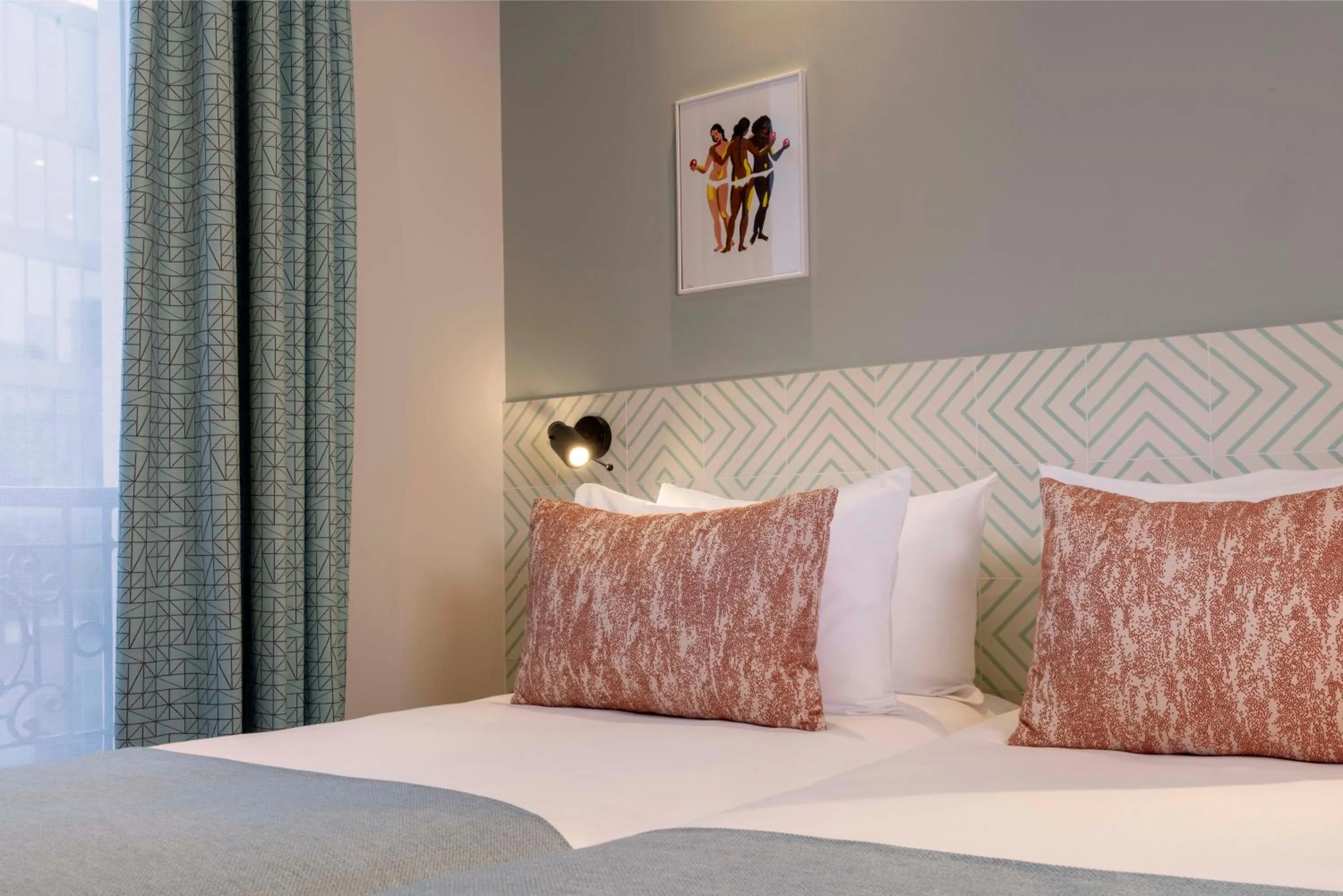 Bed in Paris Art Hotel Quartier Latin by Malone