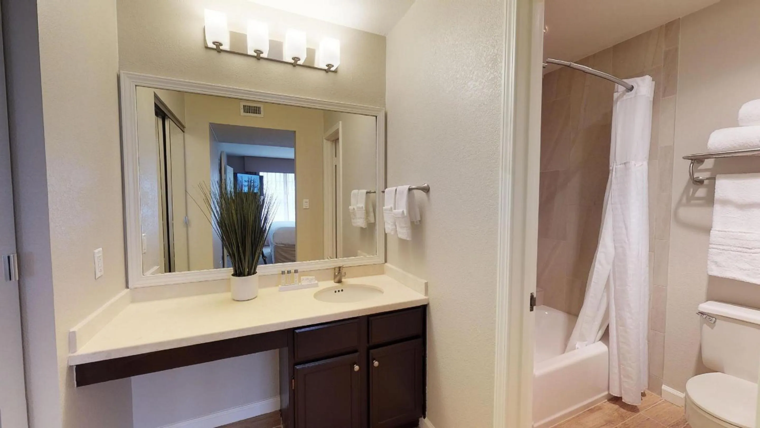 Shower in Chase Suites Brea-Fullerton - North Orange County
