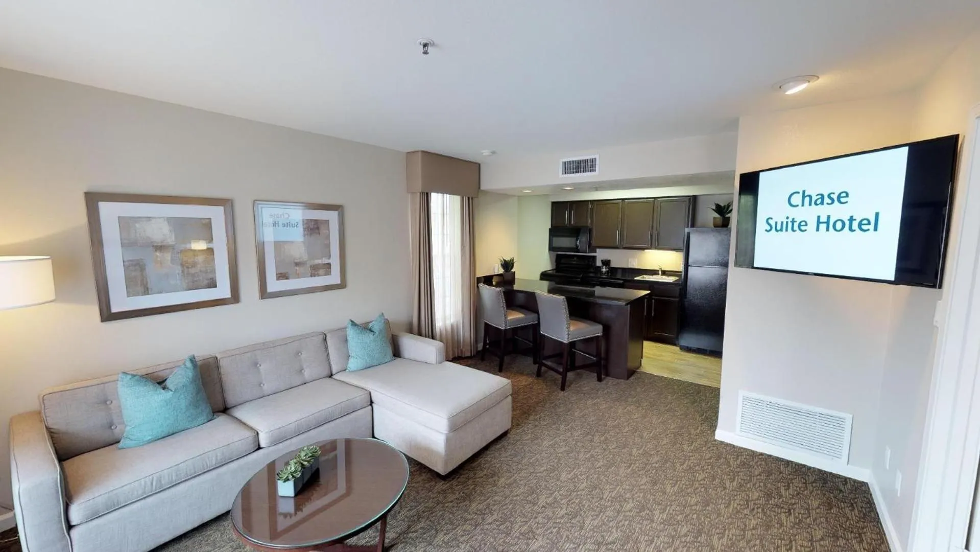 Bed in Chase Suites Brea-Fullerton - North Orange County