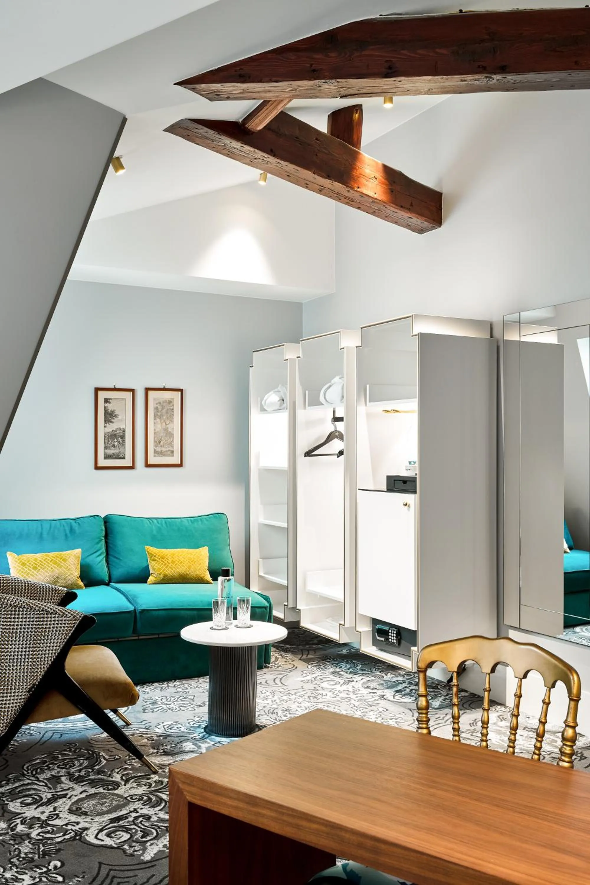 Living room in Normandy Le Chantier