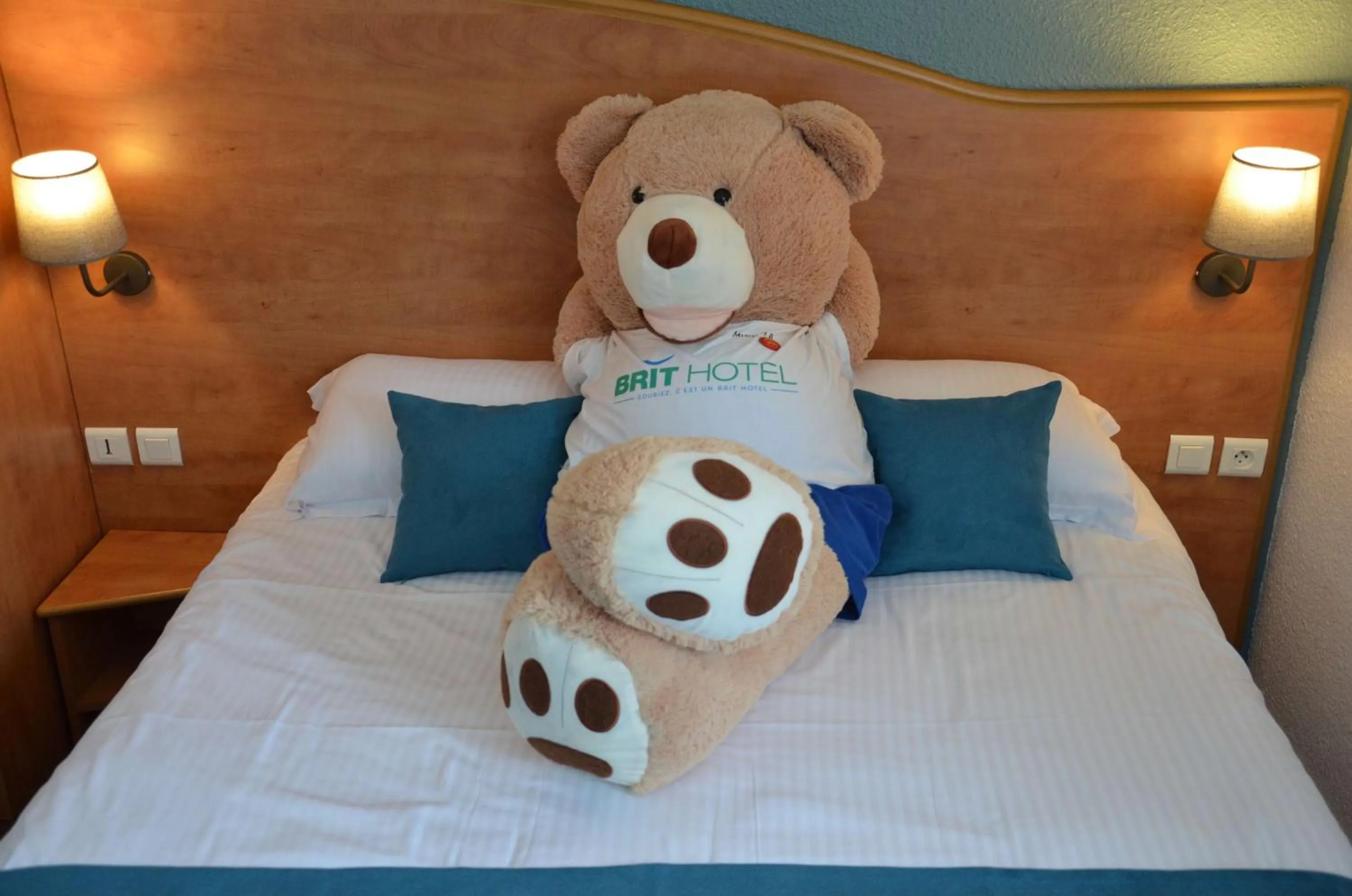 Bedroom, Bed in BRIT HOTEL Caen Hérouville