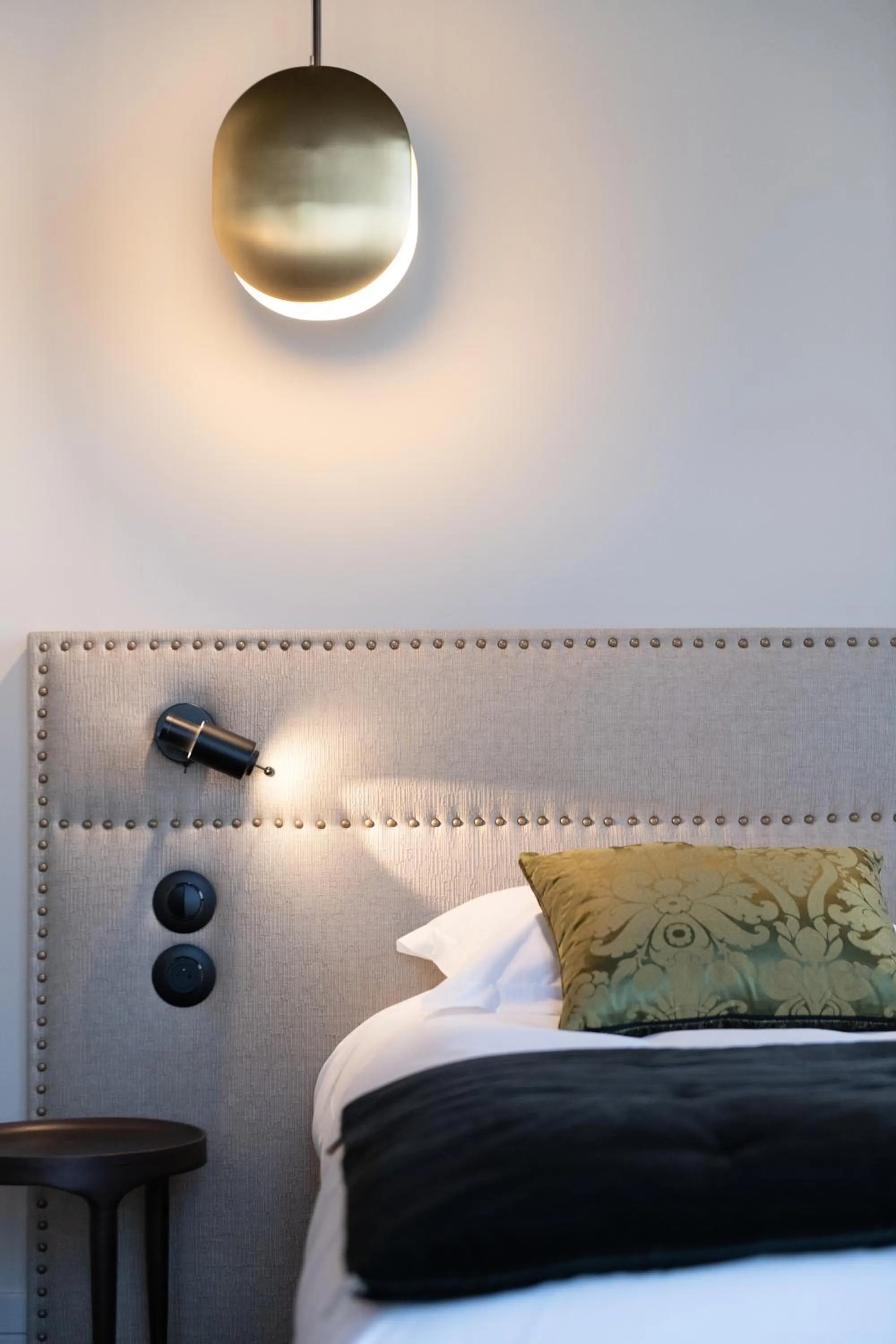 Bedroom, Bed in Hôtel de l'Abbaye Lyon - Boutique Hôtel