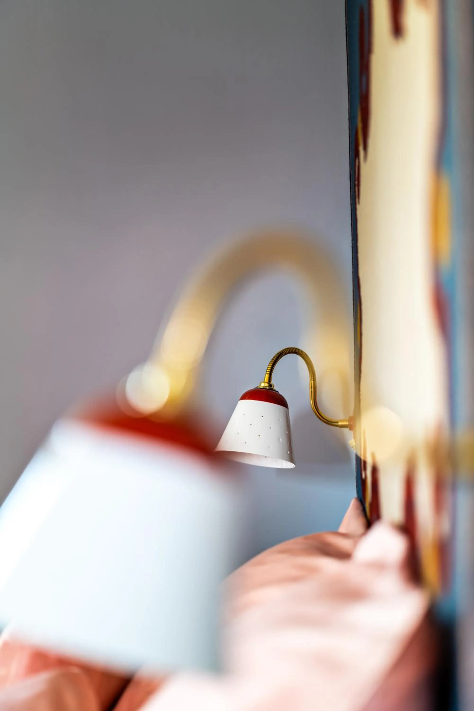 Decorative detail, Bed in Hôtel de La Boétie