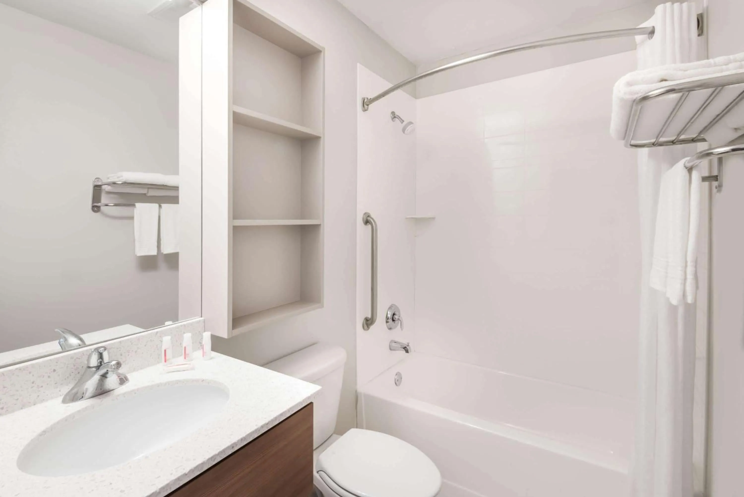 Bathroom in Microtel By Wyndham Victor