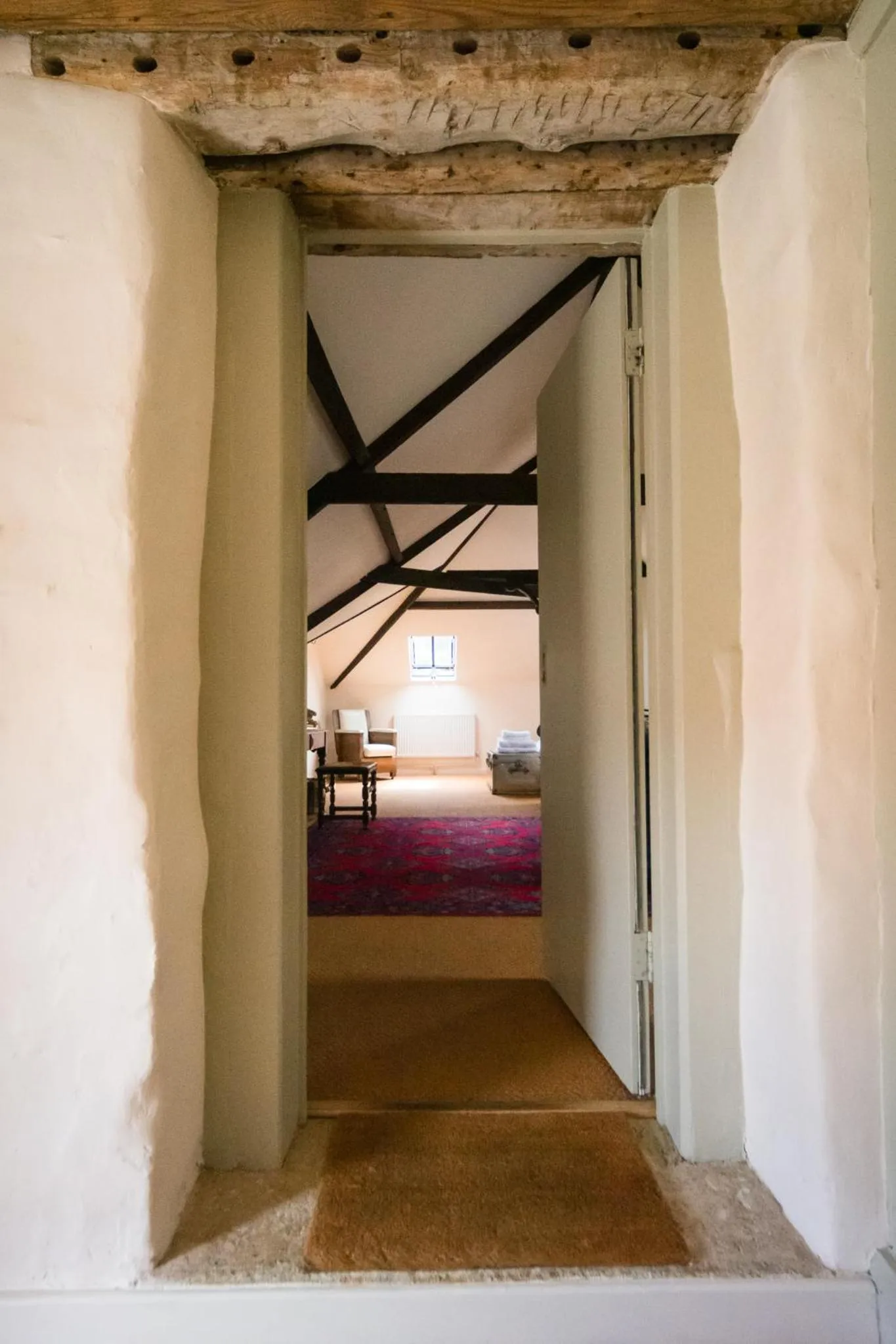 Bedroom, Bed in Lower Severalls Farmhouse