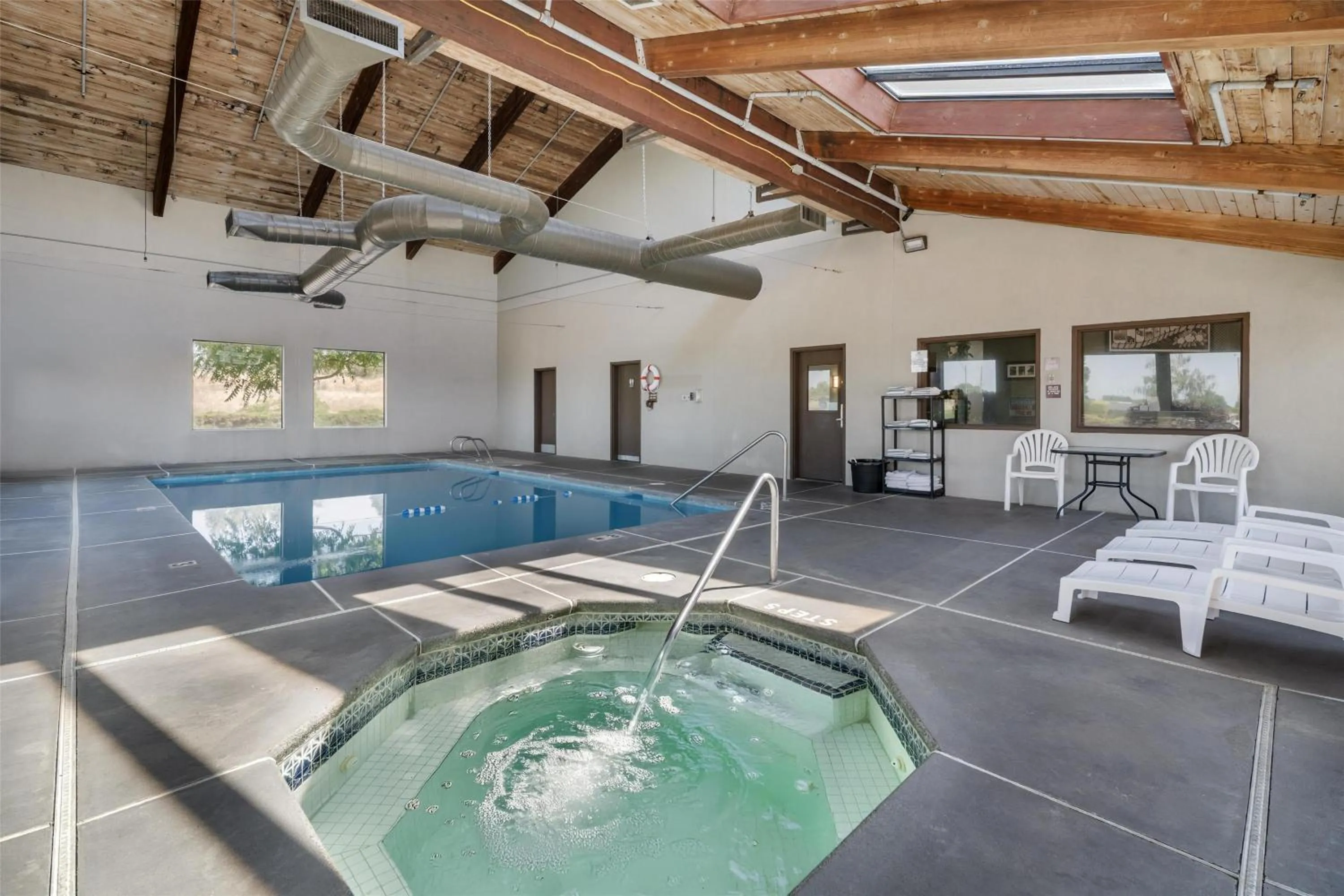 Pool view in SureStay by Best Western Walla Walla