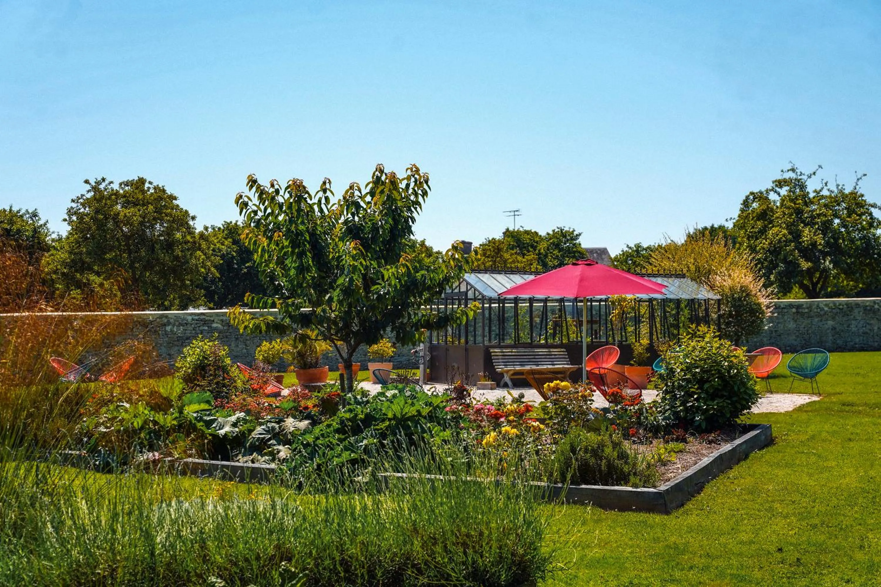 Garden in Château Saint Gilles - Bayeux