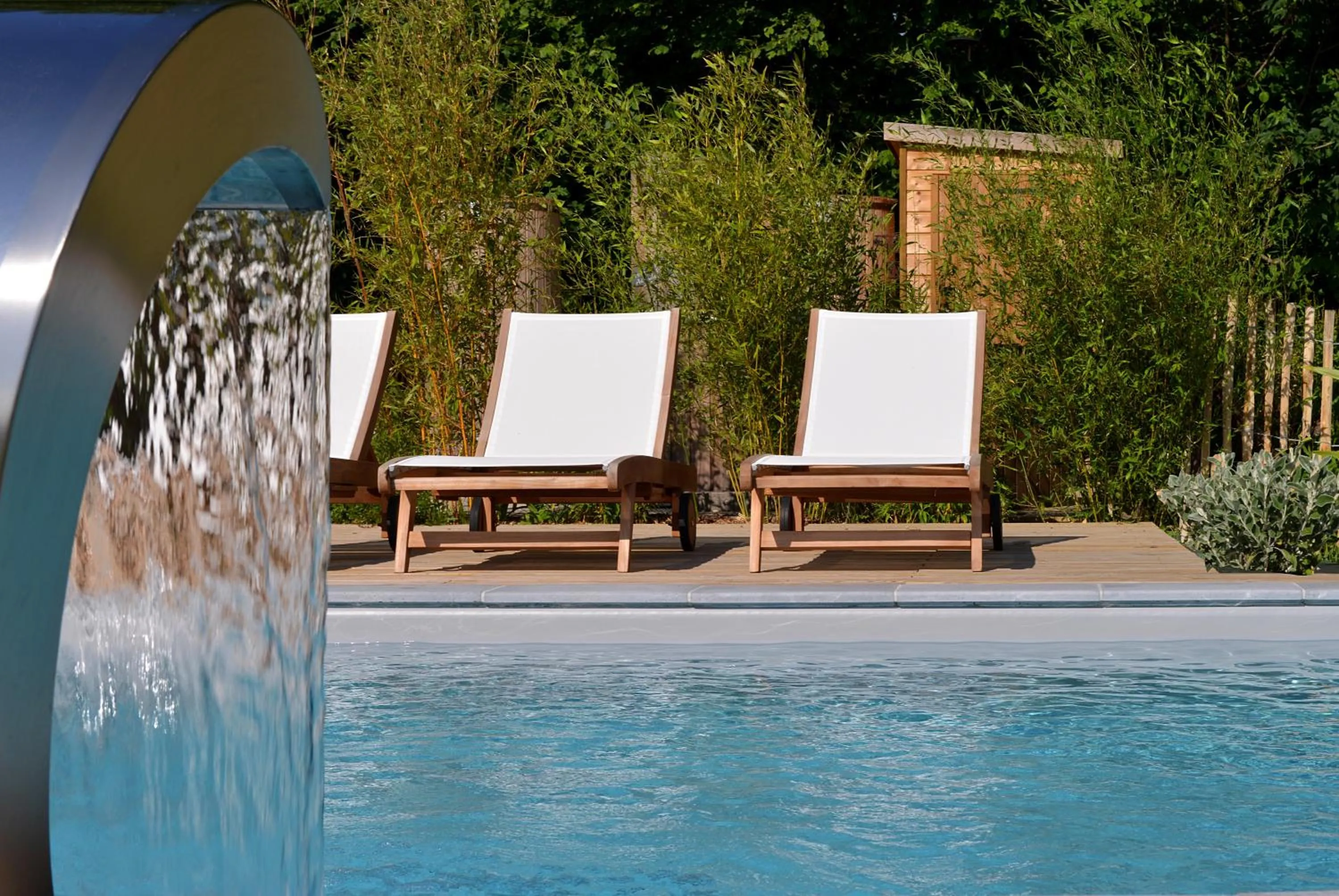 Swimming pool in Château Saint Gilles - Bayeux