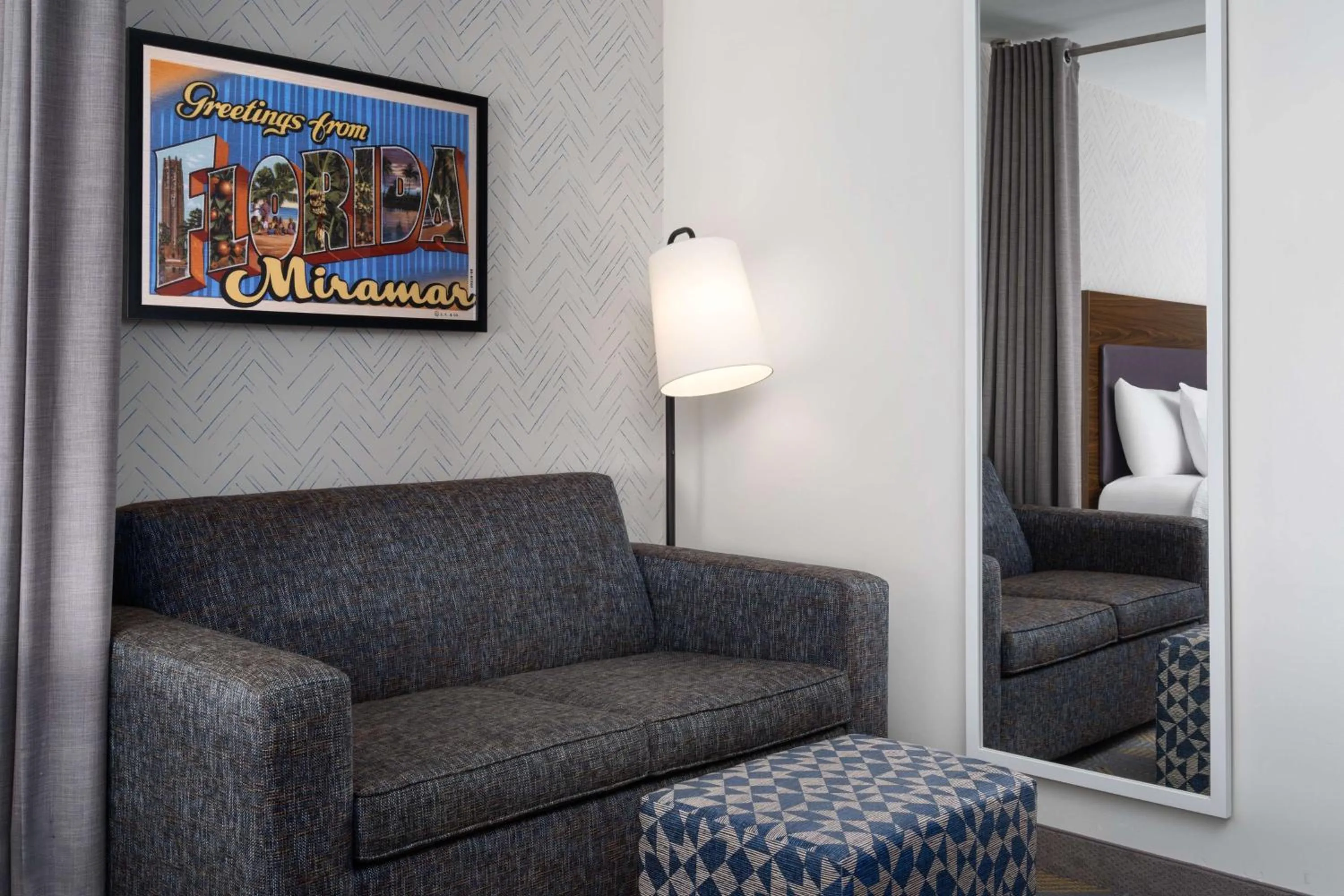 Living room in Home2 Suites by Hilton Miramar Ft. Lauderdale