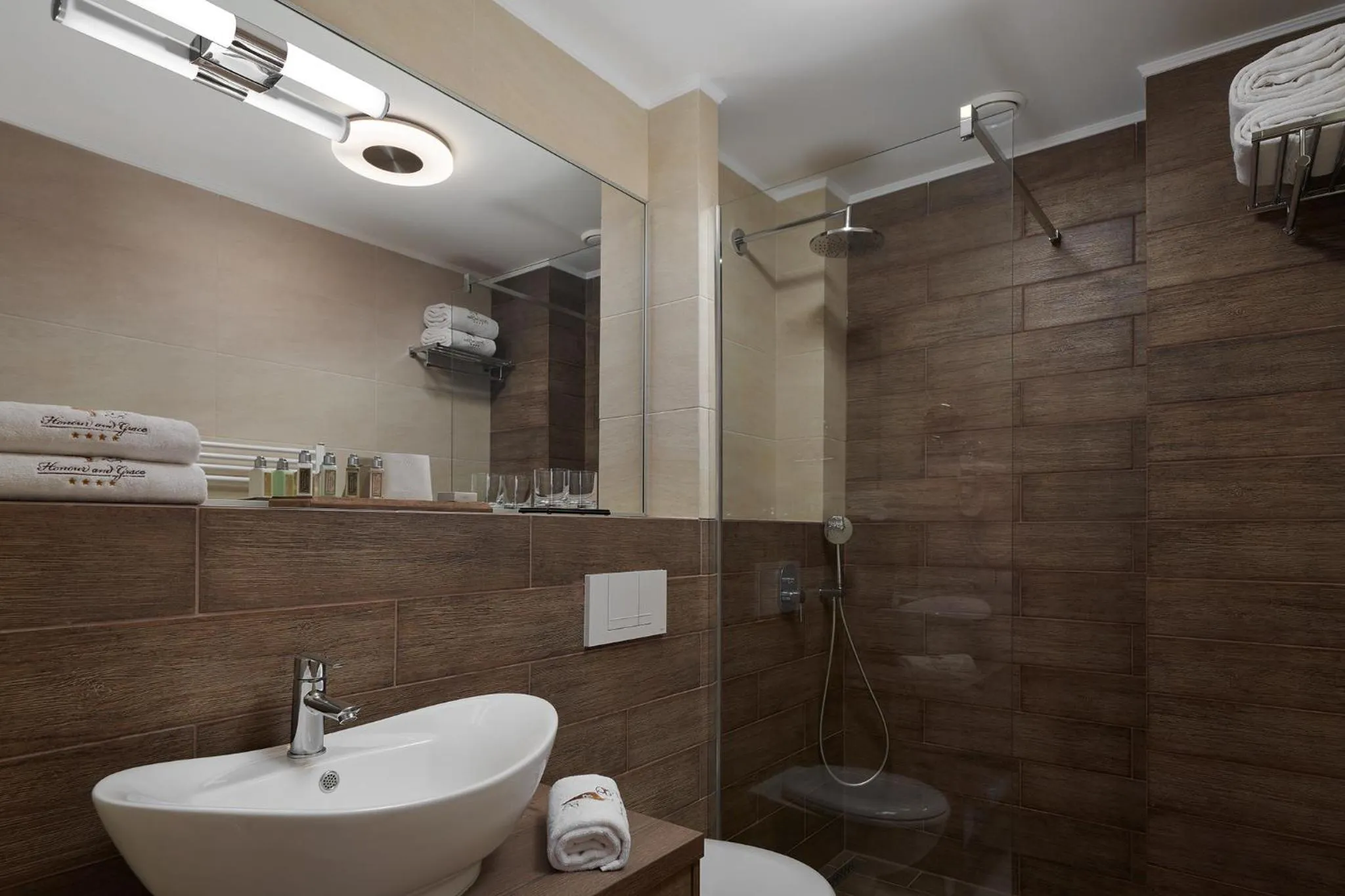 Bathroom in Honour and Grace Hotel