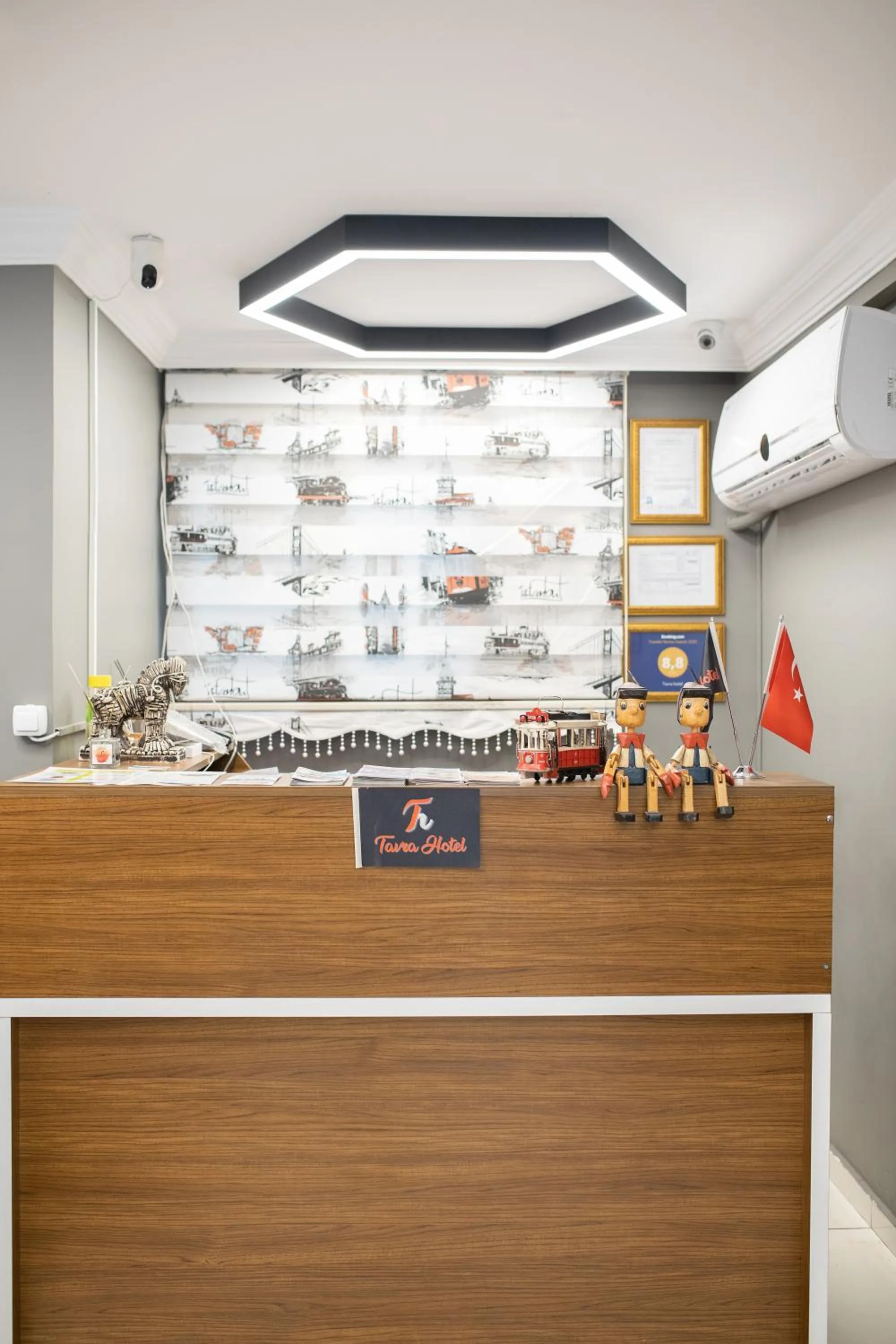 Lobby or reception in Tavra hotel