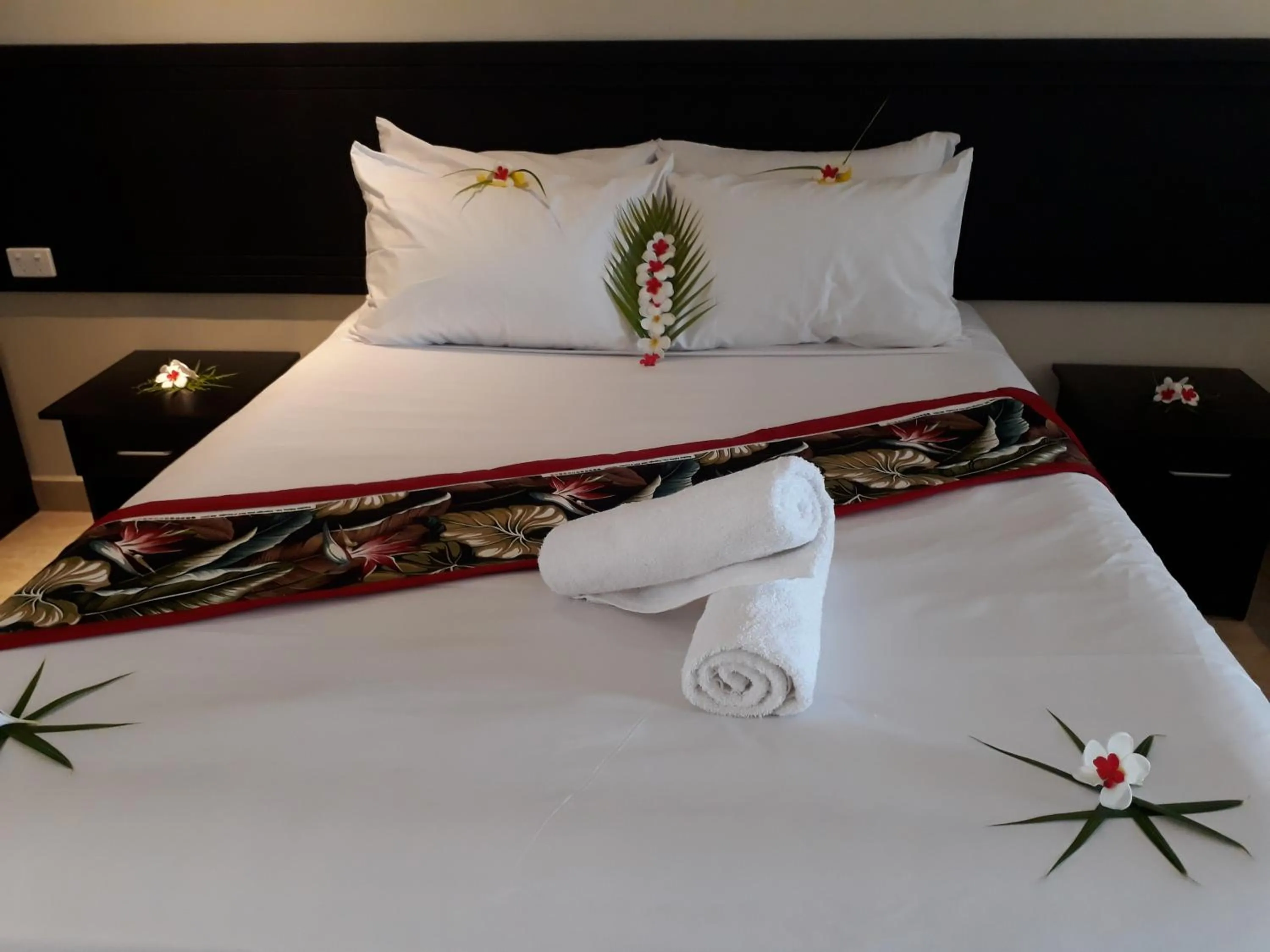 Bed in Yadua Bay Resort & Villas