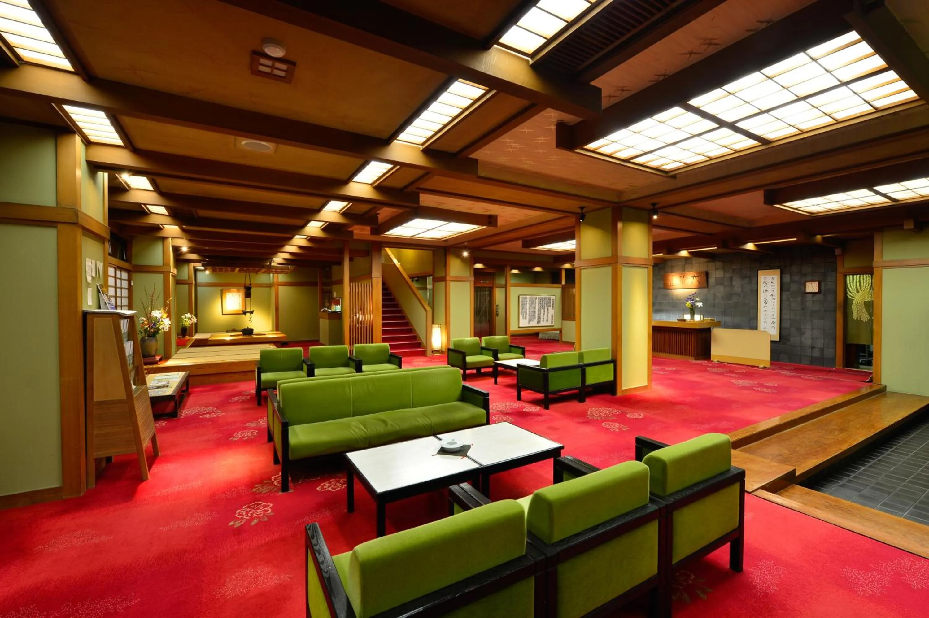 Lobby or reception in Osakaya Ryokan