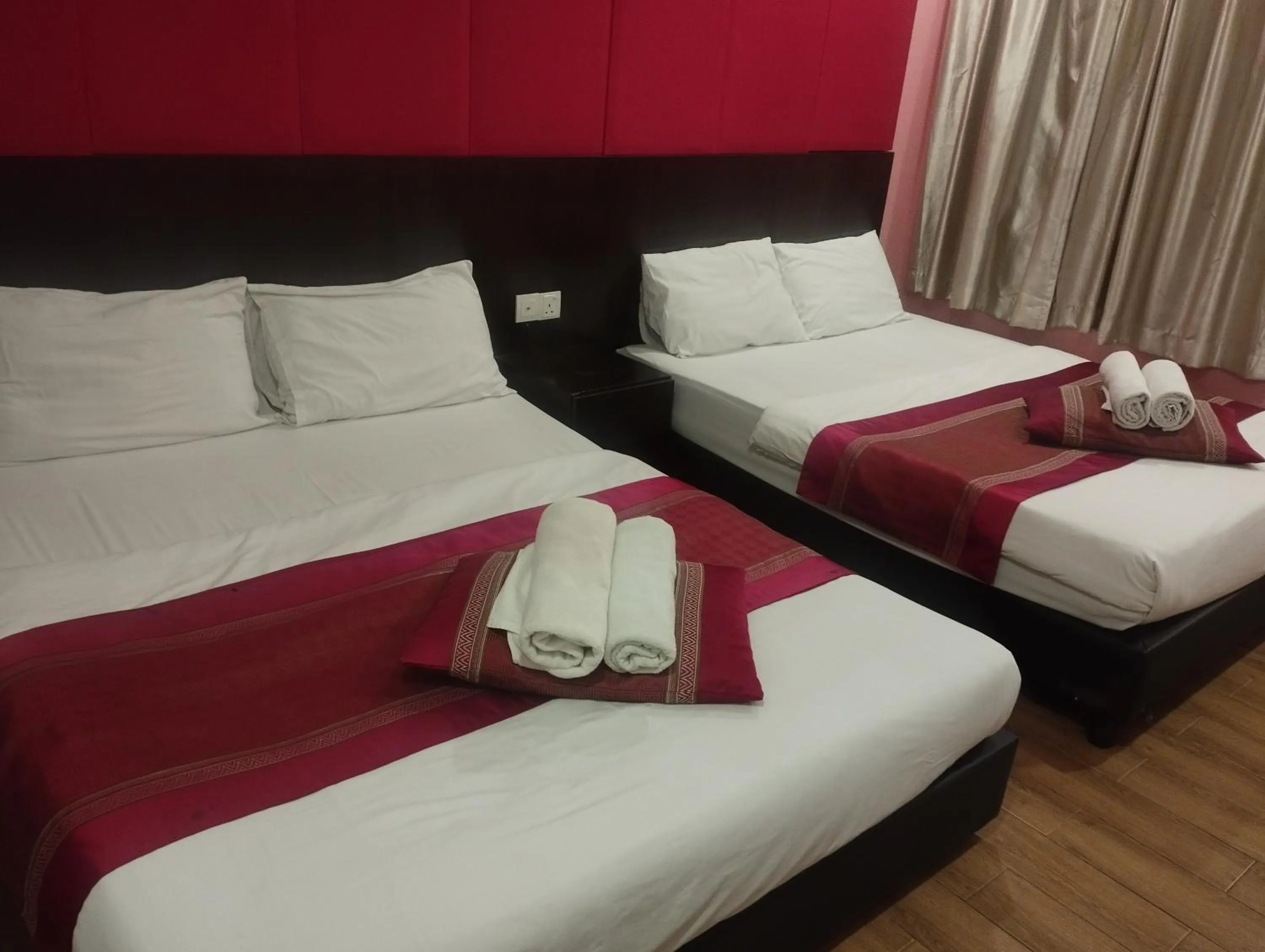 Photo of the whole room, Bed in D'Spark Hotel Bayu