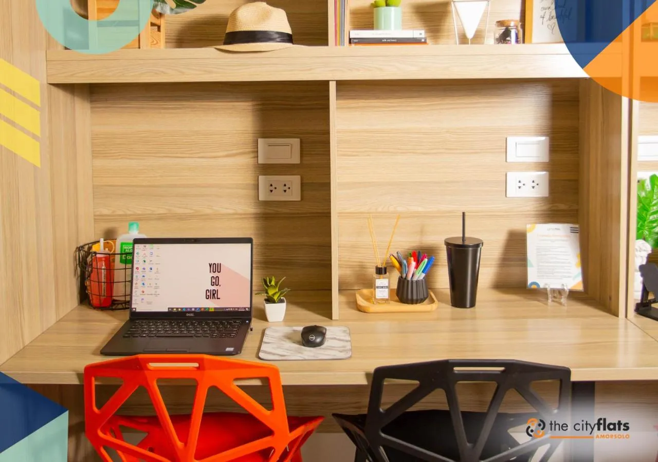 Seating area in The City Flats Amorsolo