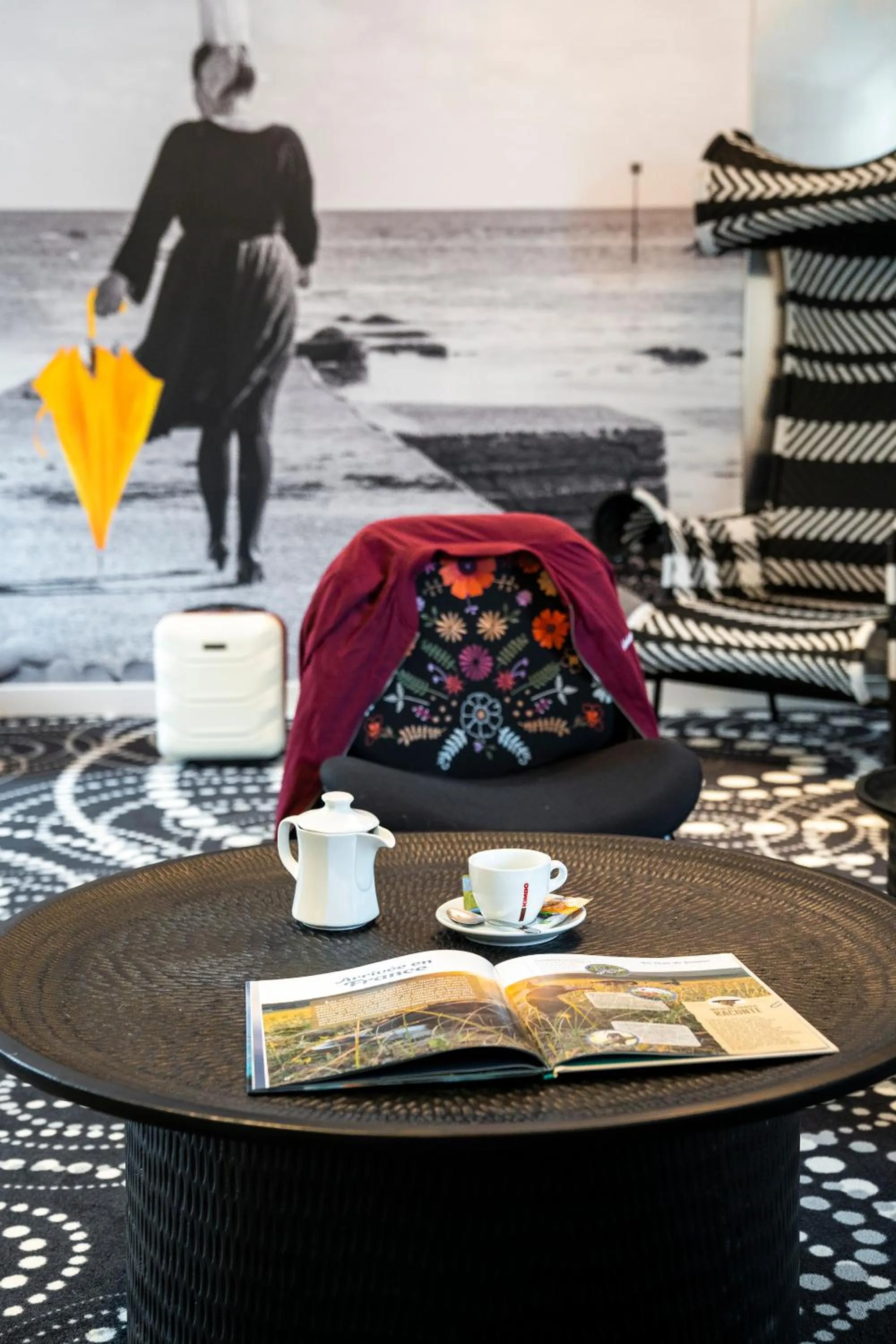 Decorative detail in ibis Styles Saint Brieuc Plerin