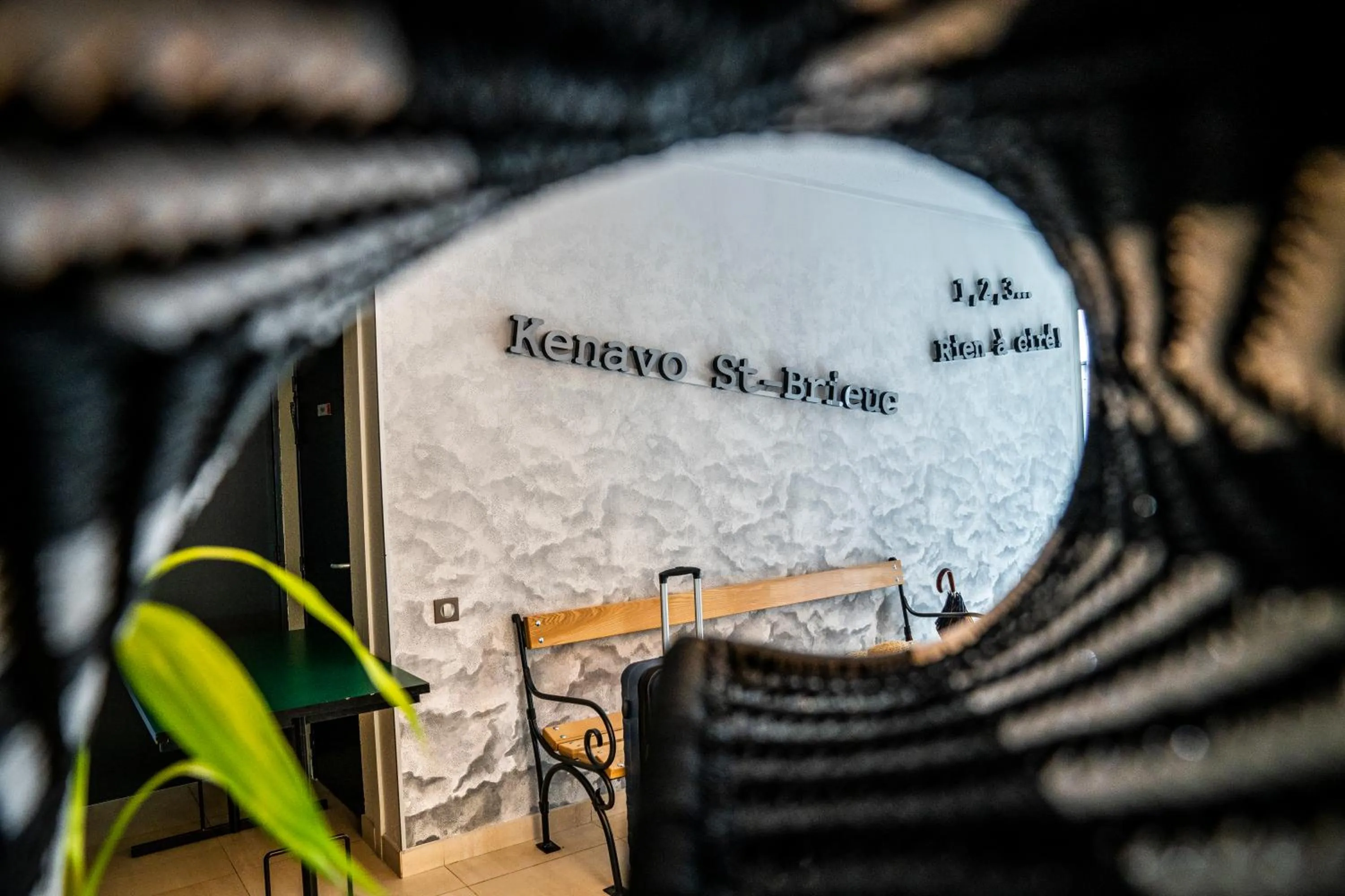 Decorative detail in ibis Styles Saint Brieuc Plerin