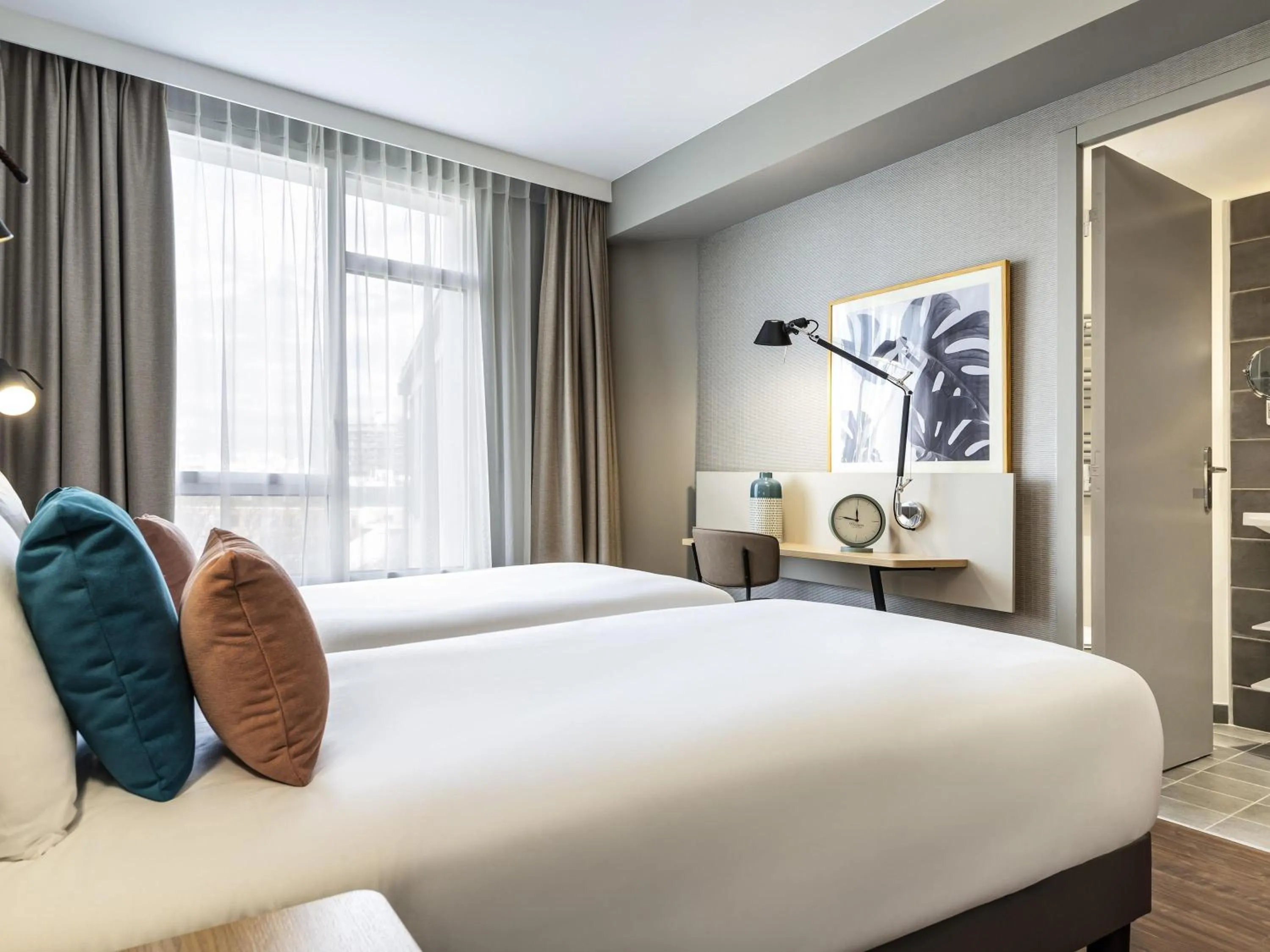 Bedroom, Bed in Aparthotel Adagio Paris Nation