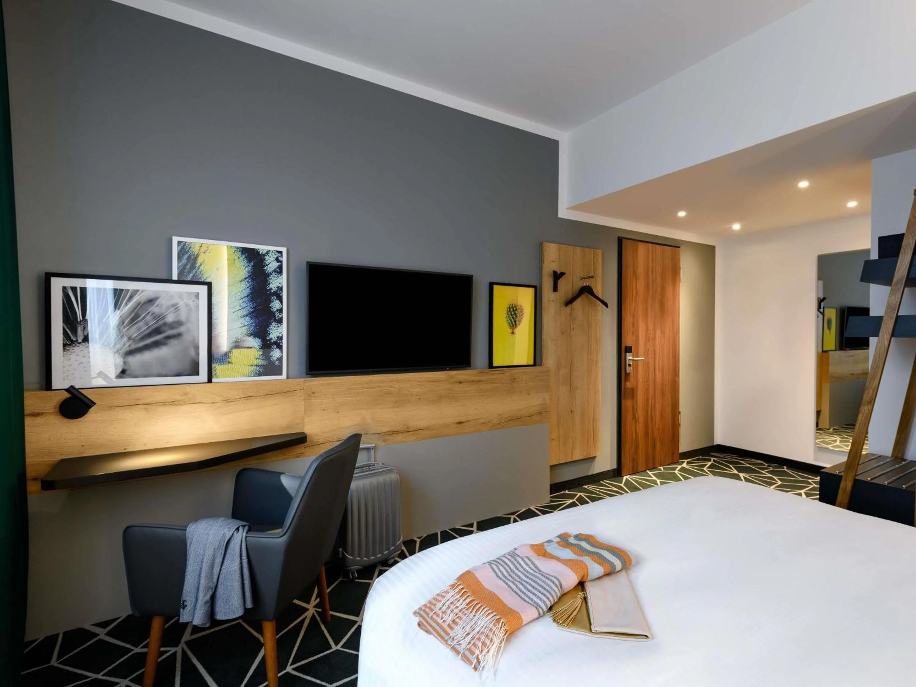 Bedroom, Bed in Ibis Styles Aschaffenburg