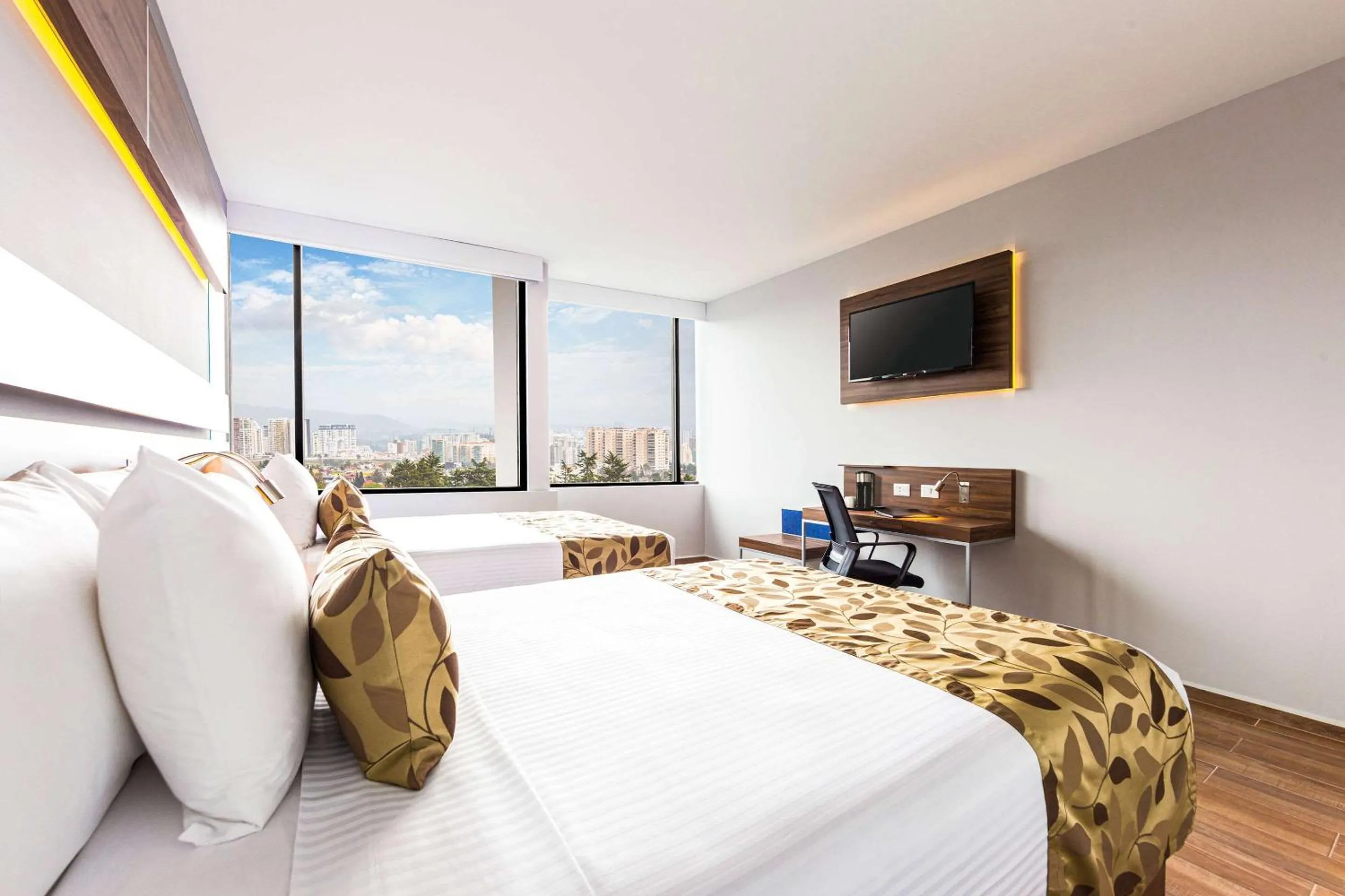 Coffee/tea facilities, Bed in Sleep Inn Ciudad de Mexico Cuajimalpa