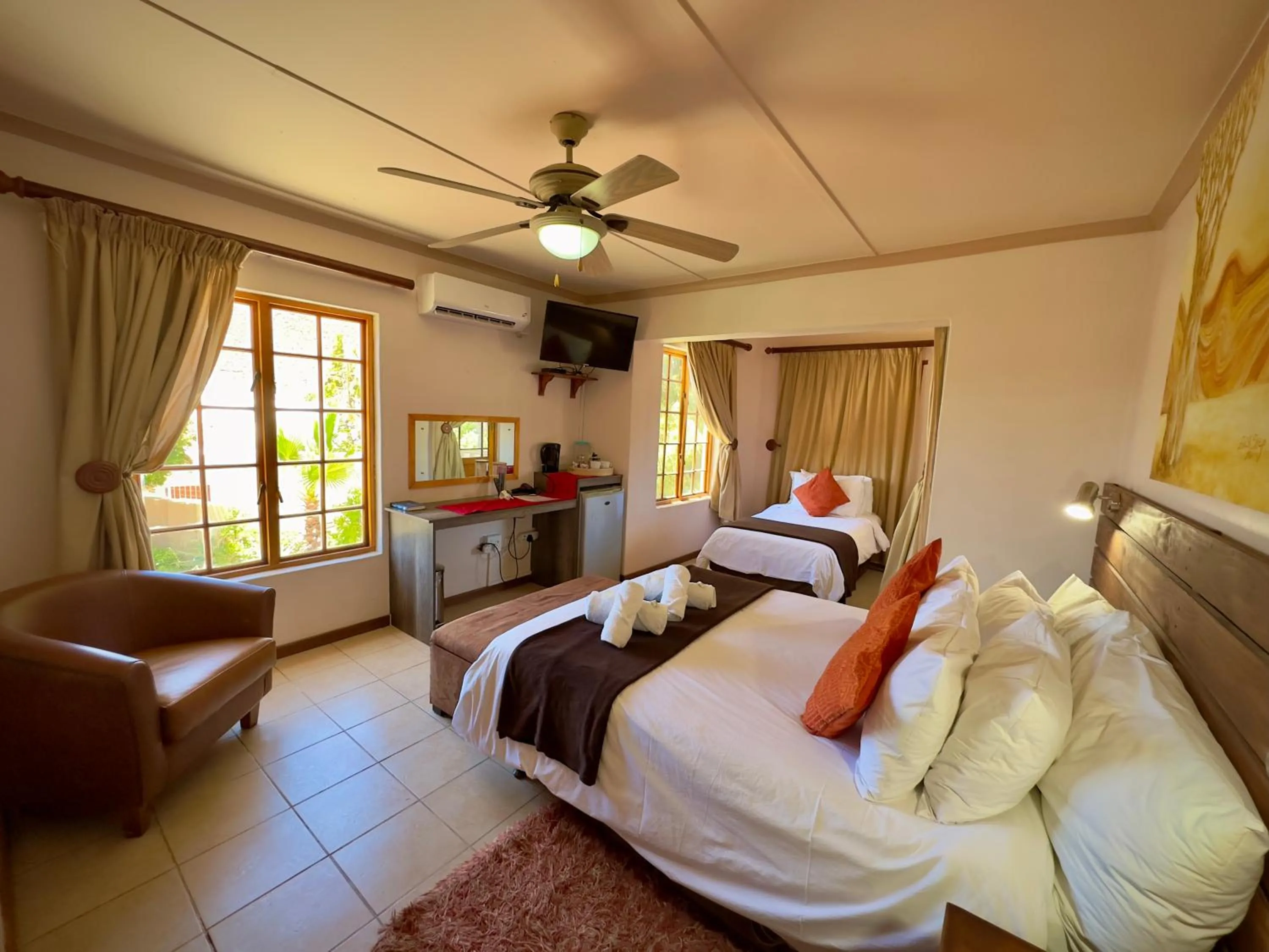 Bed in Kliprand Guest House