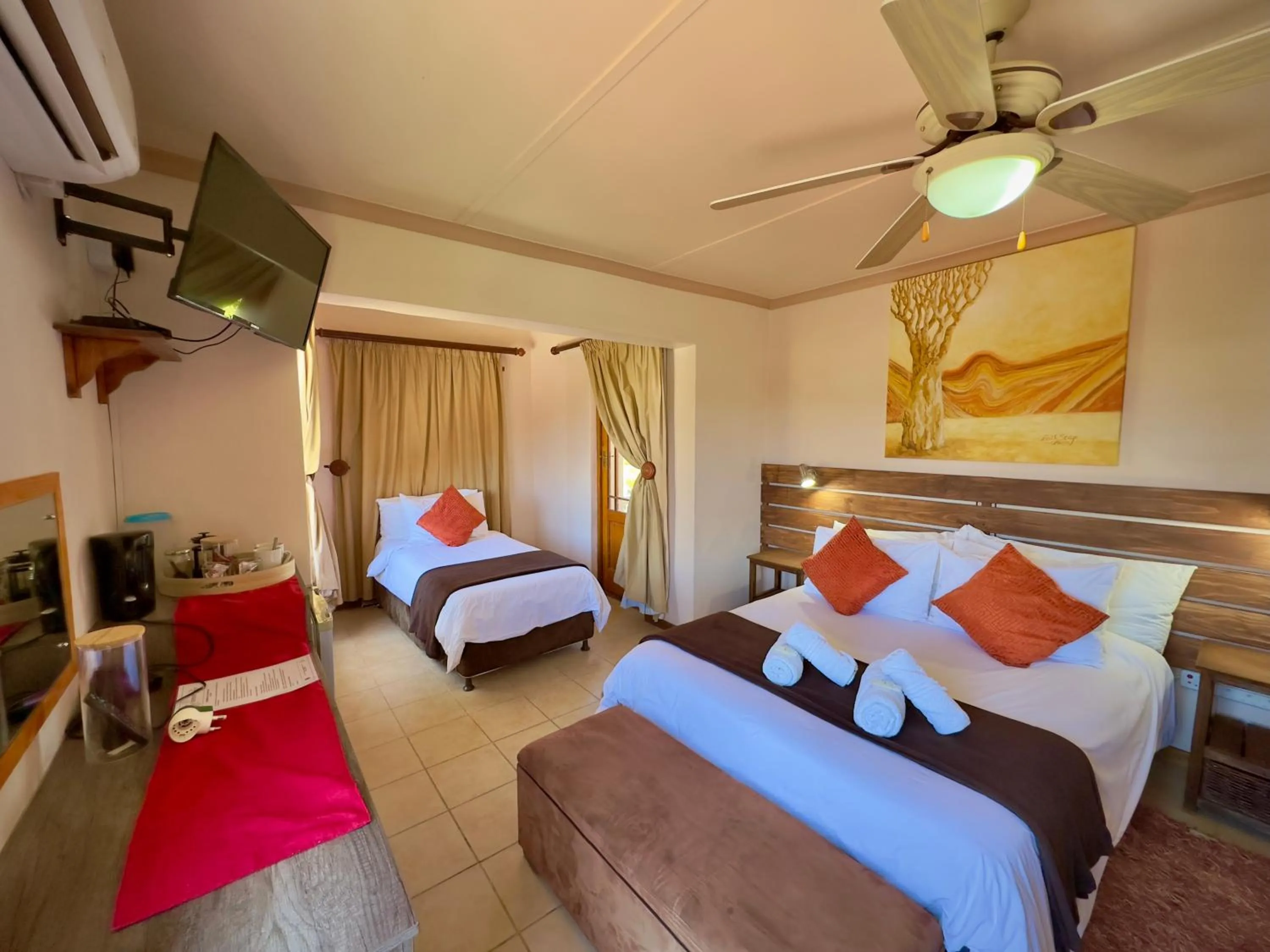 Bed in Kliprand Guest House