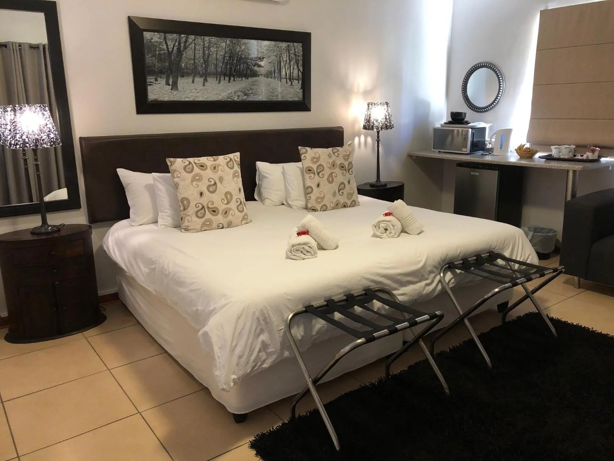 Bed in Kliprand Guest House