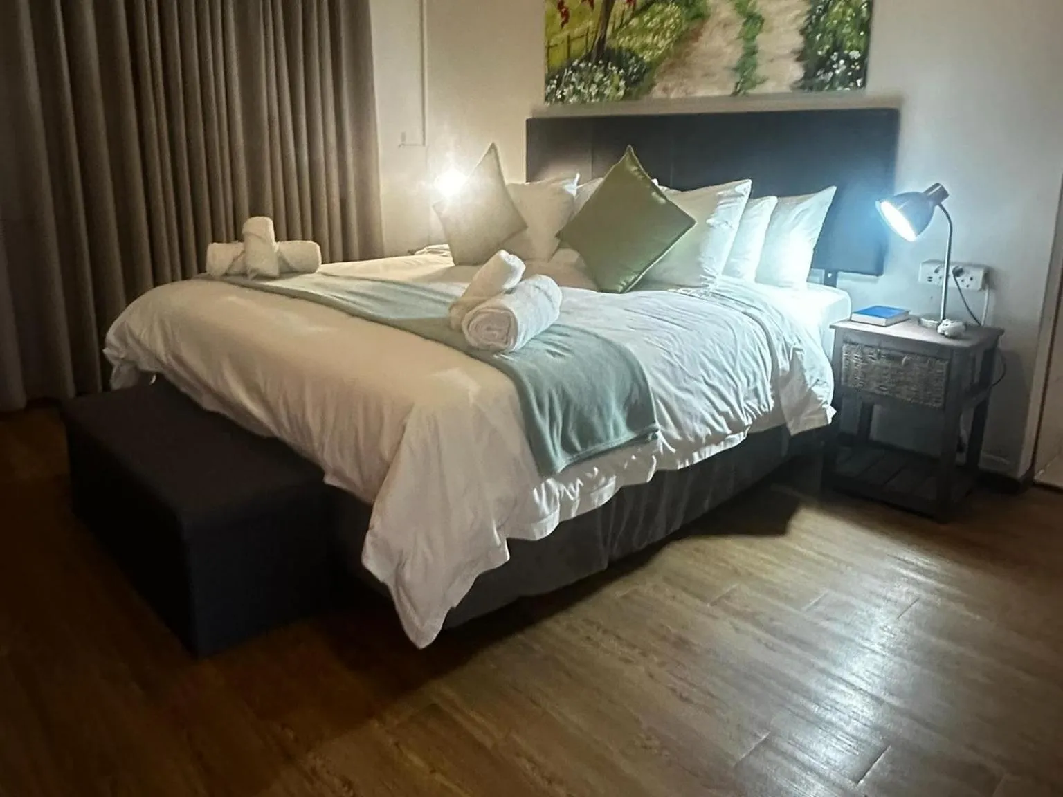 Bed in Kliprand Guest House