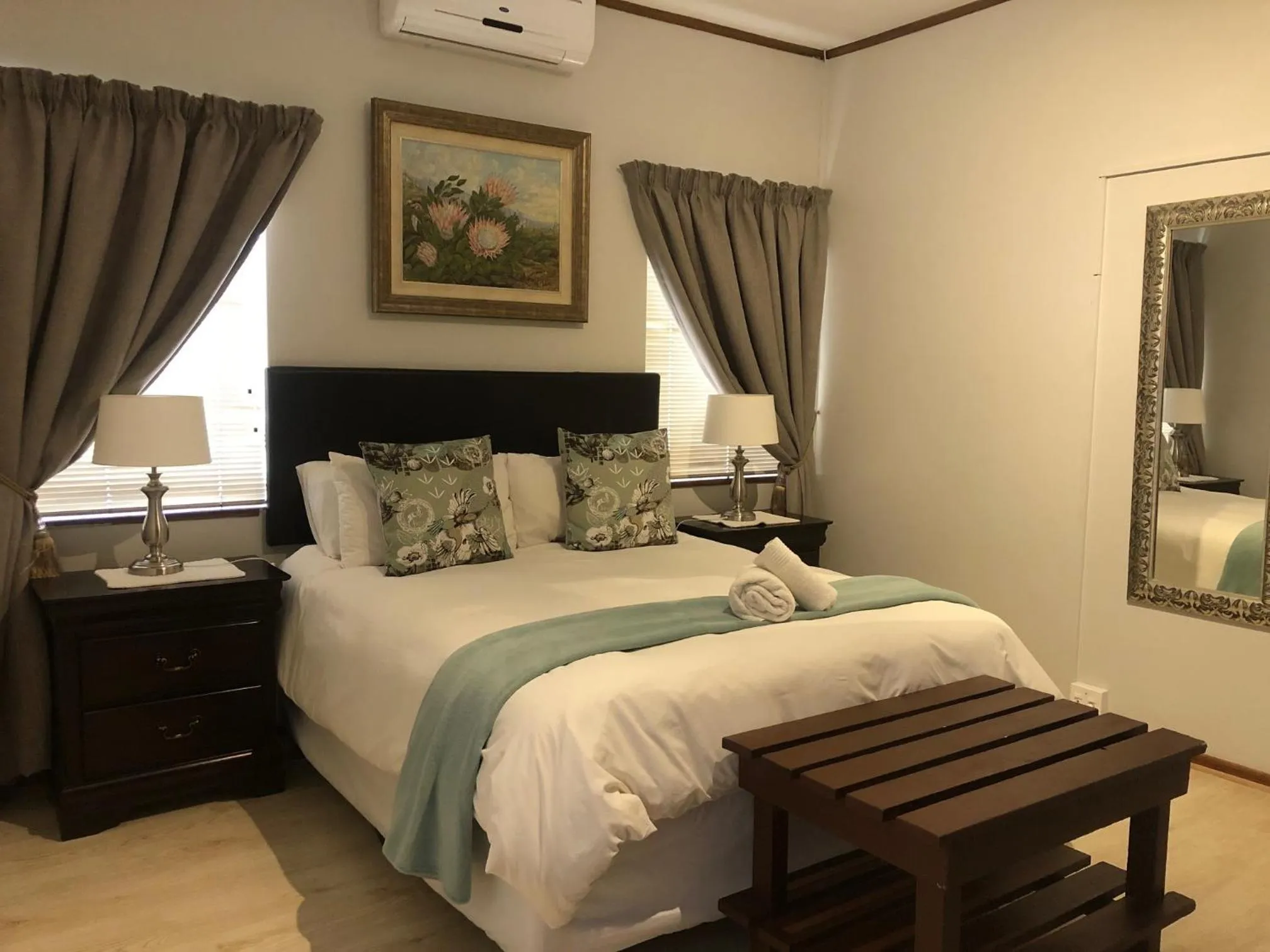 Bed in Kliprand Guest House