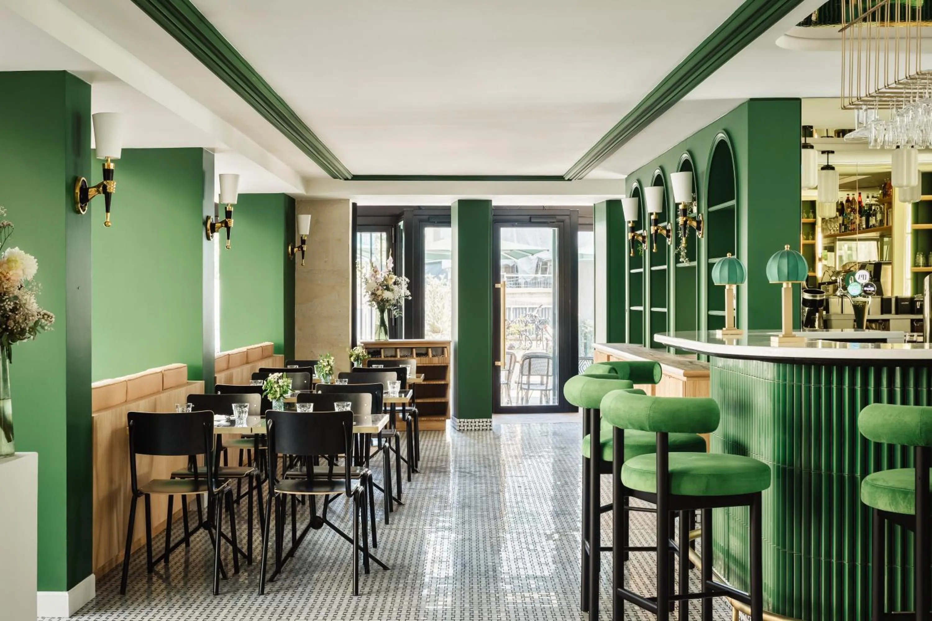 Patio in Hotel Observatoire Luxembourg