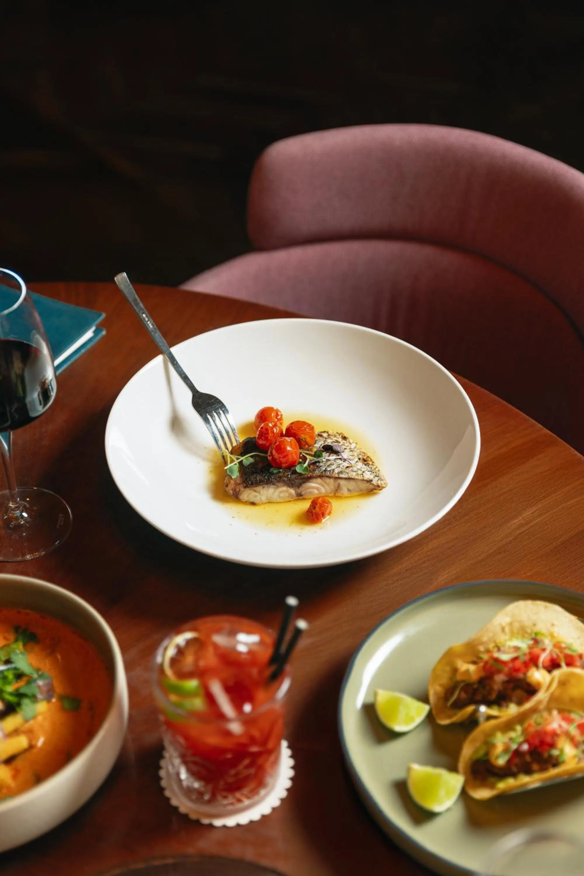 Food and drinks in Room Mate Helen Berger Boutique