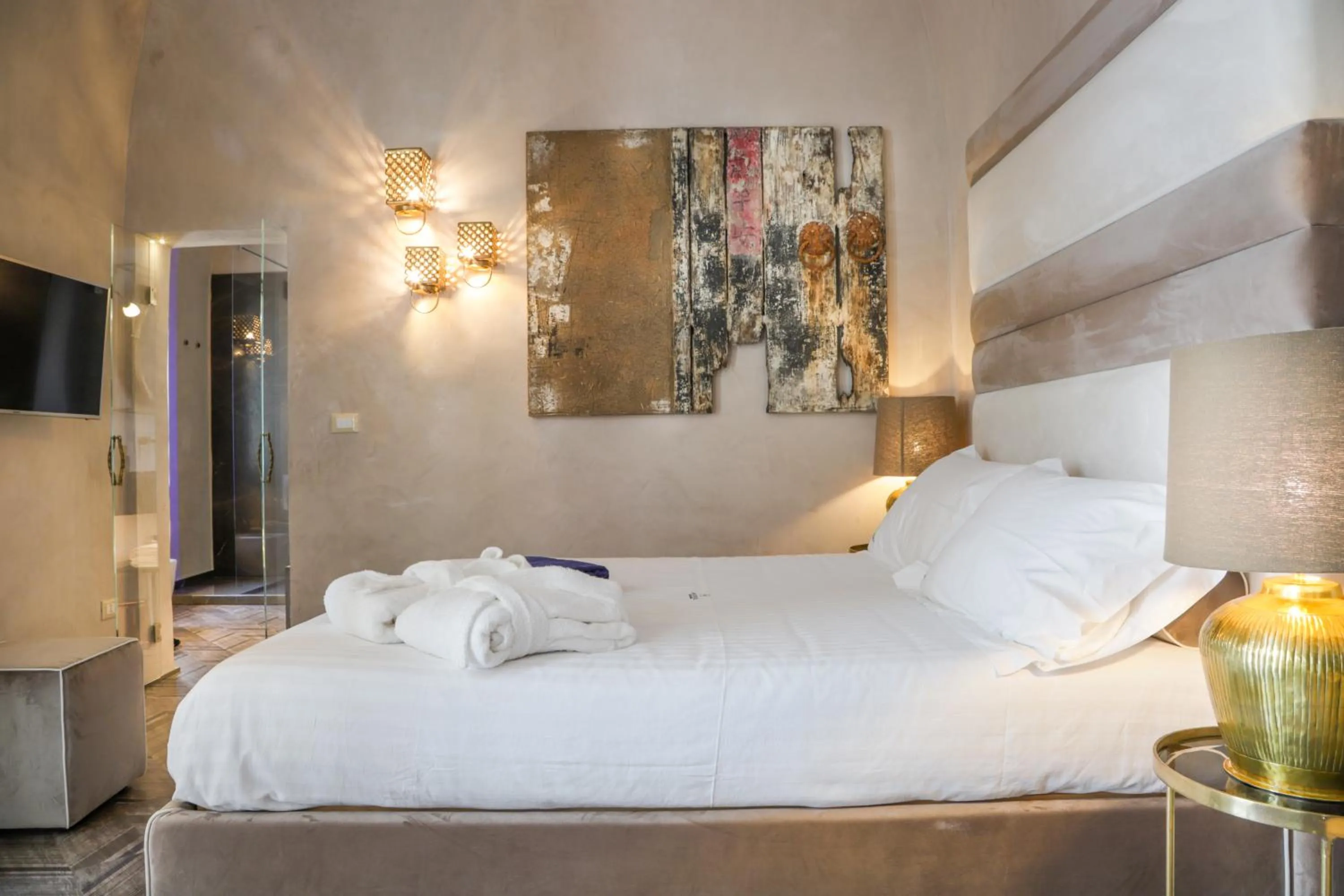 Bed in AL CONSOLE LUXURY SUITE