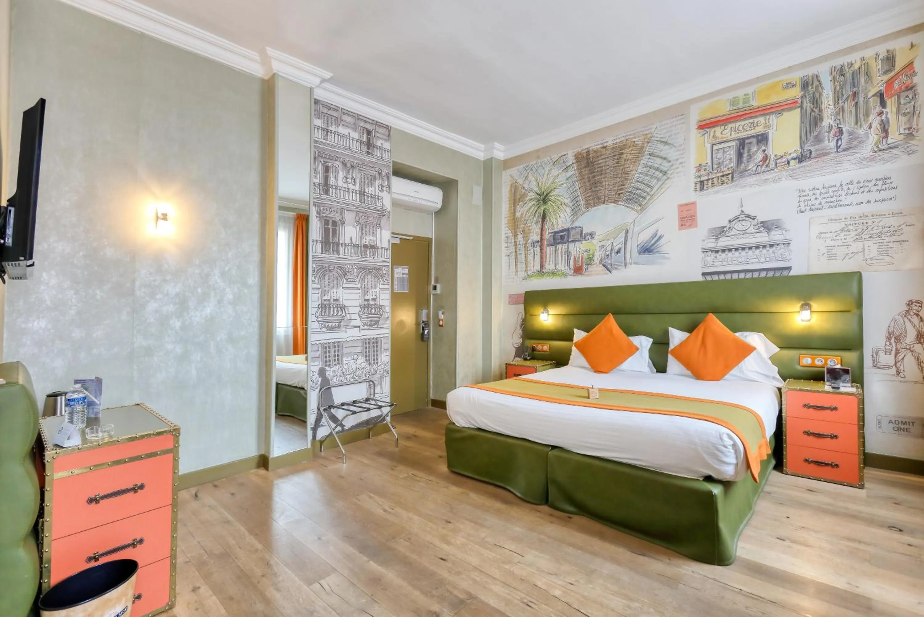 Bedroom, Bed in Nice Excelsior Centre ville by HappyCulture