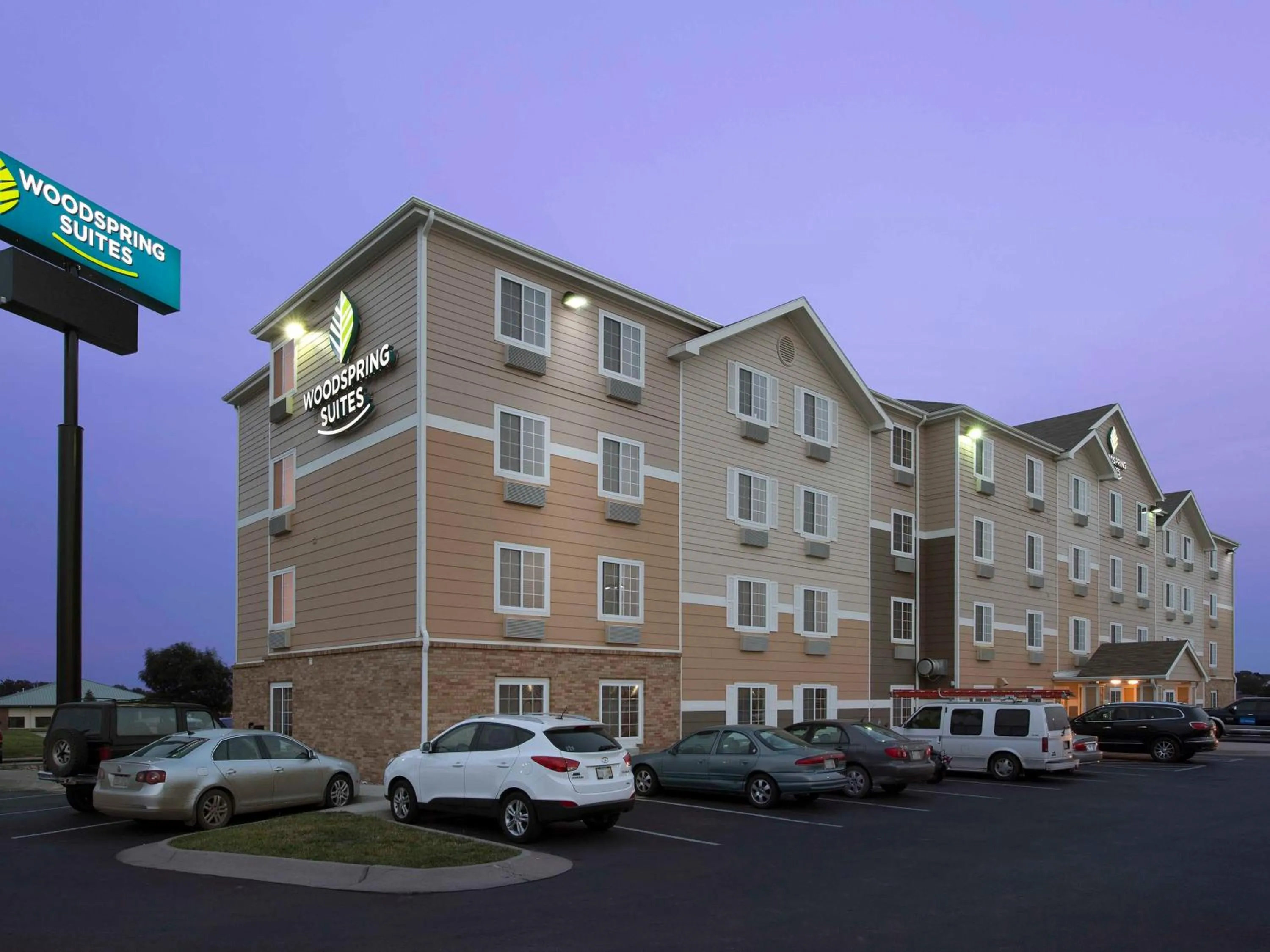 Property building in WoodSpring Suites Lincoln Northeast I-80
