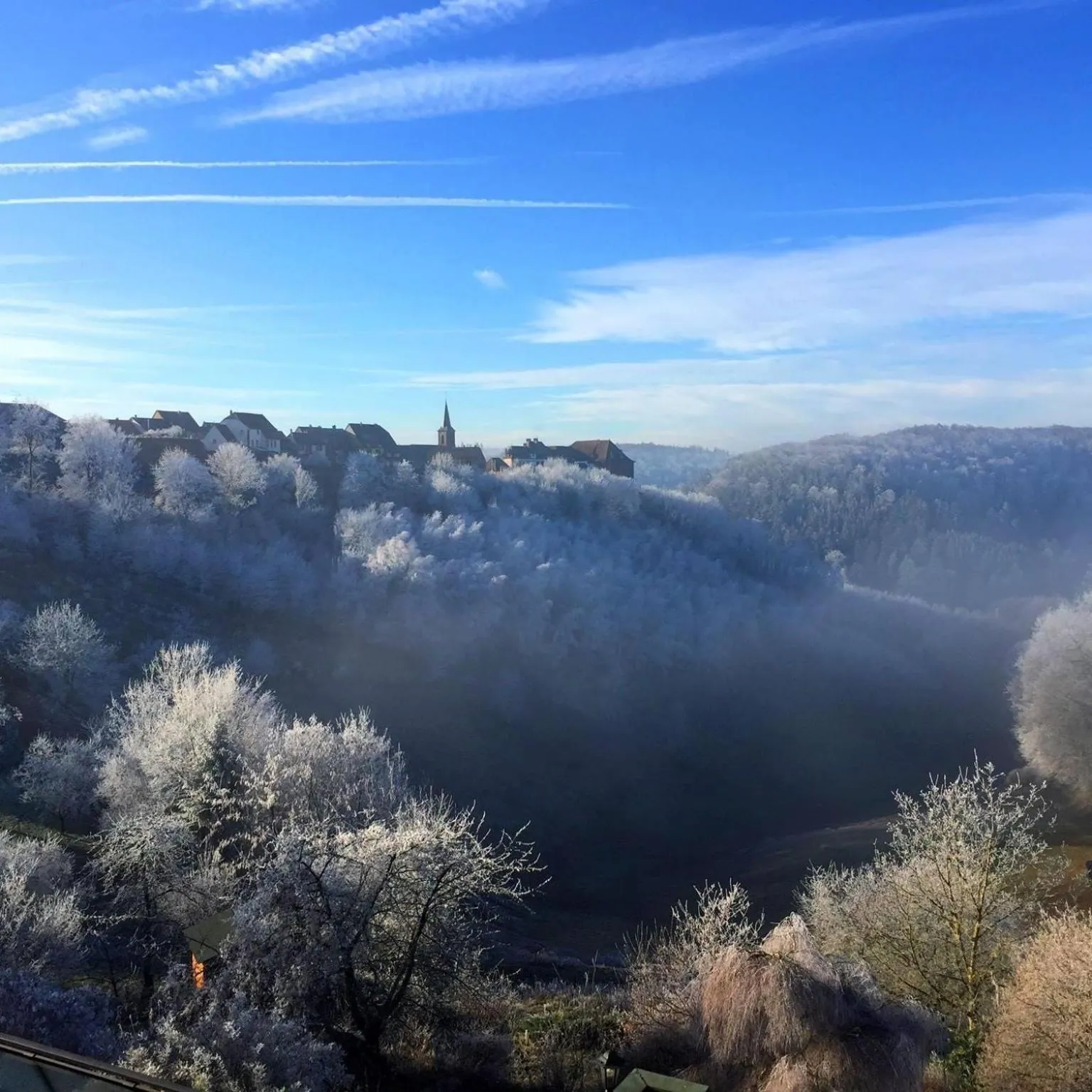 Mountain view in Logis Hôtel-Restaurant Aux Trois Roses
