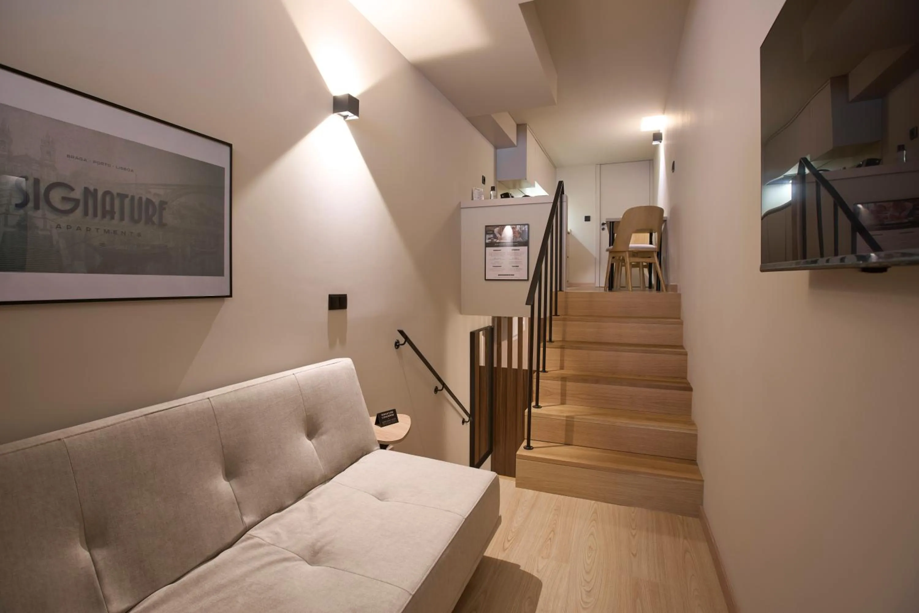 Living room in Signature Apartments Santa Catarina