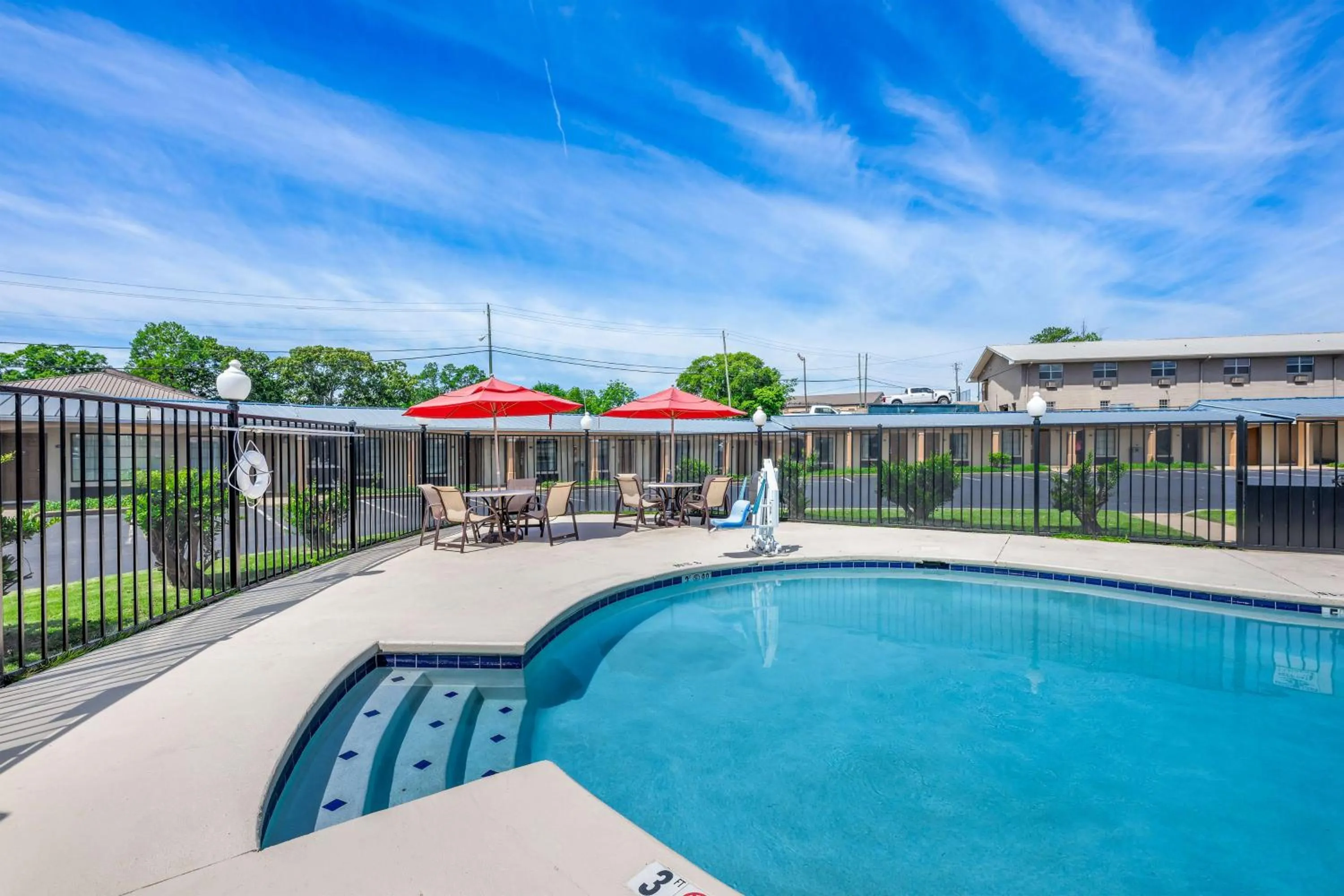 Pool view in Best Western Catalina Inn