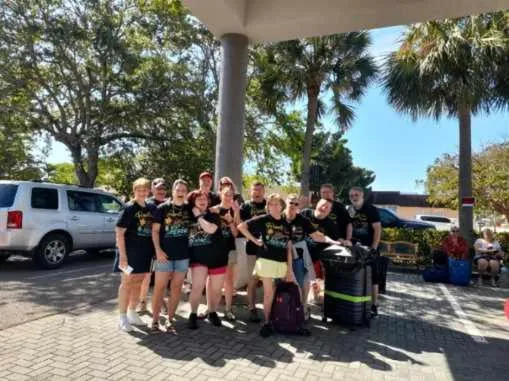 Patio in Super 8 Motel by Wyndham near Fort Lauderdale Arpt