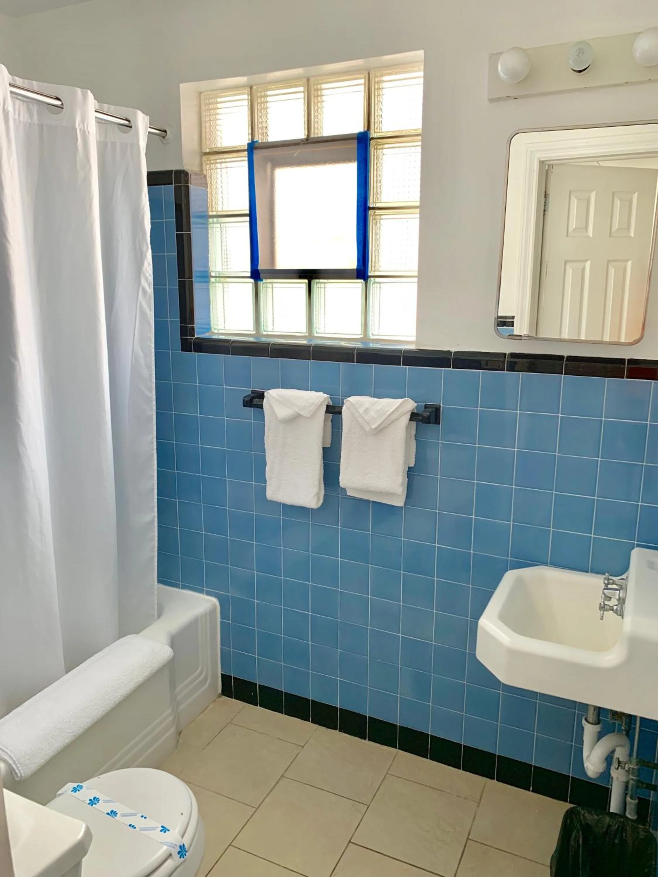 Shower in White Caps Motel