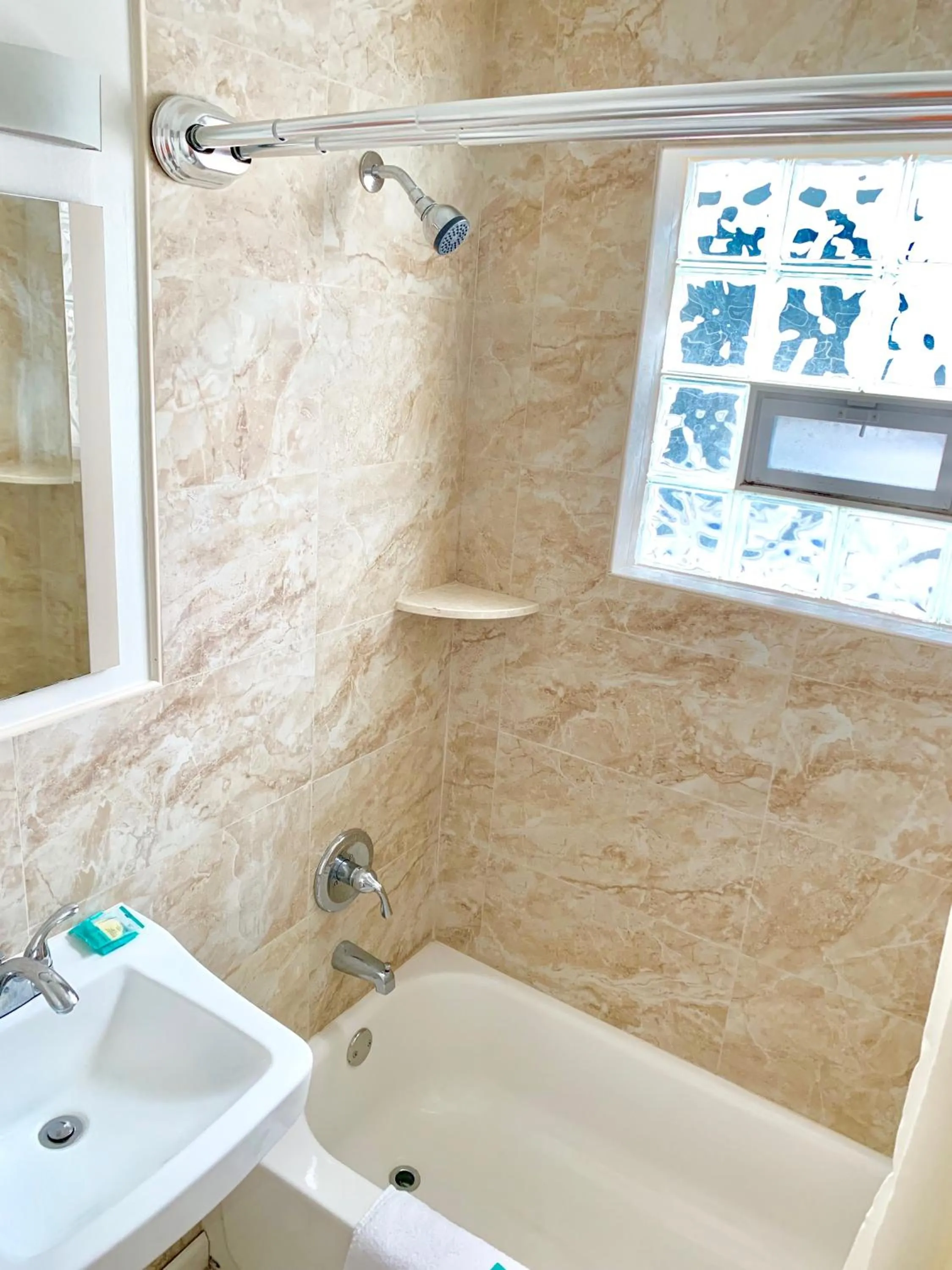 Shower in White Caps Motel