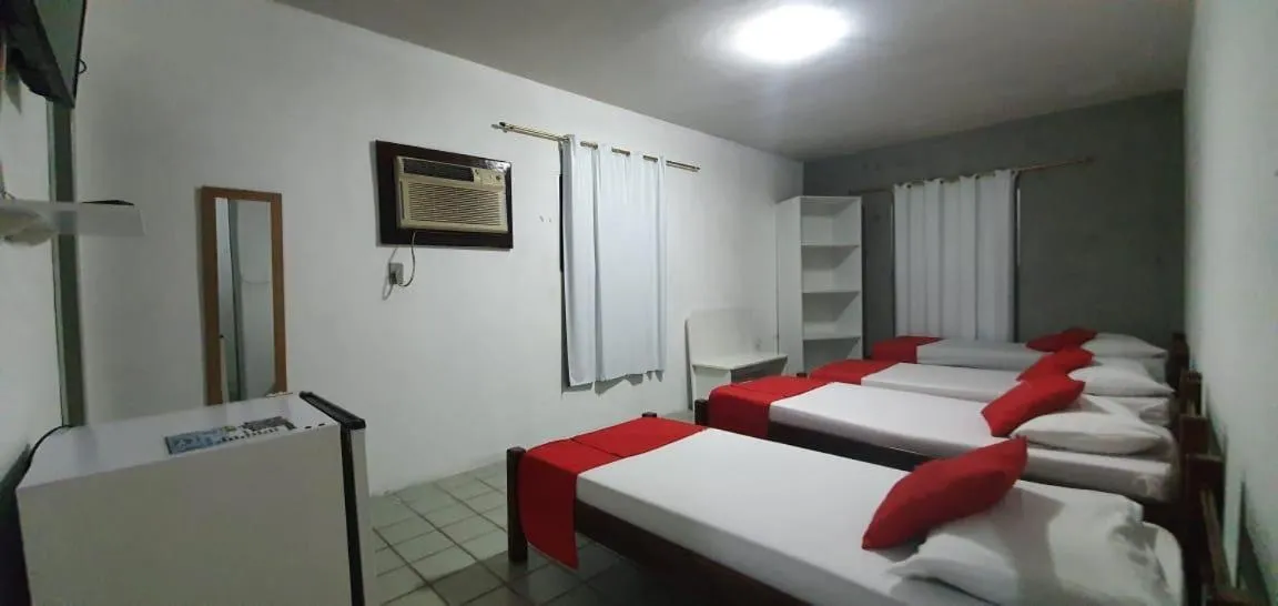 Bed in Hotel Pousada Mar Azul