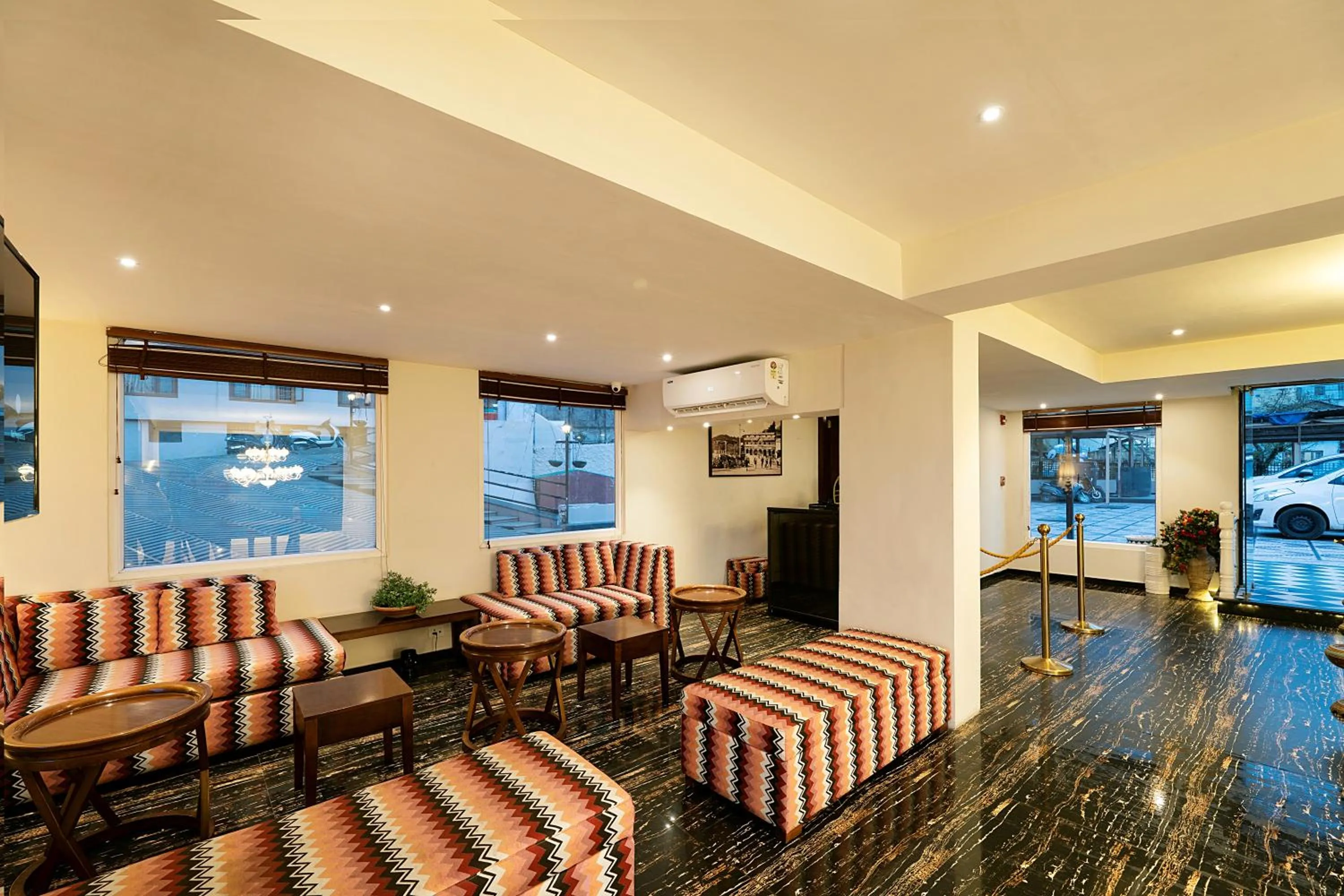 Lobby or reception in EllBee Mussoorie Hills
