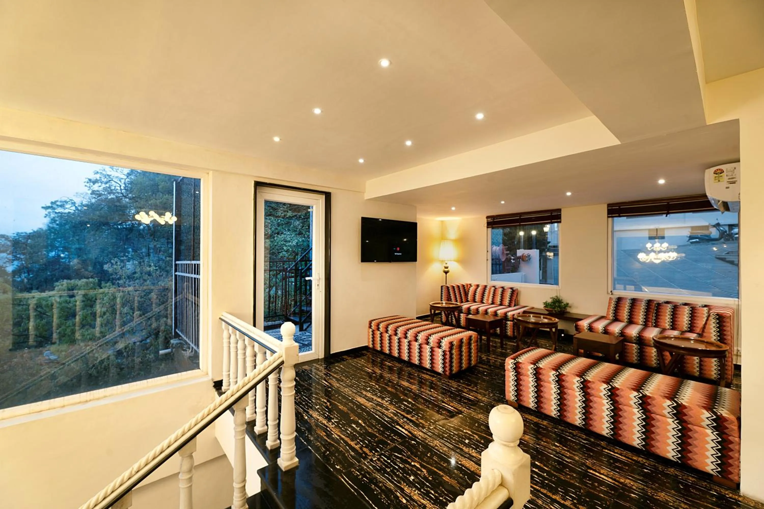 Lobby or reception in EllBee Mussoorie Hills