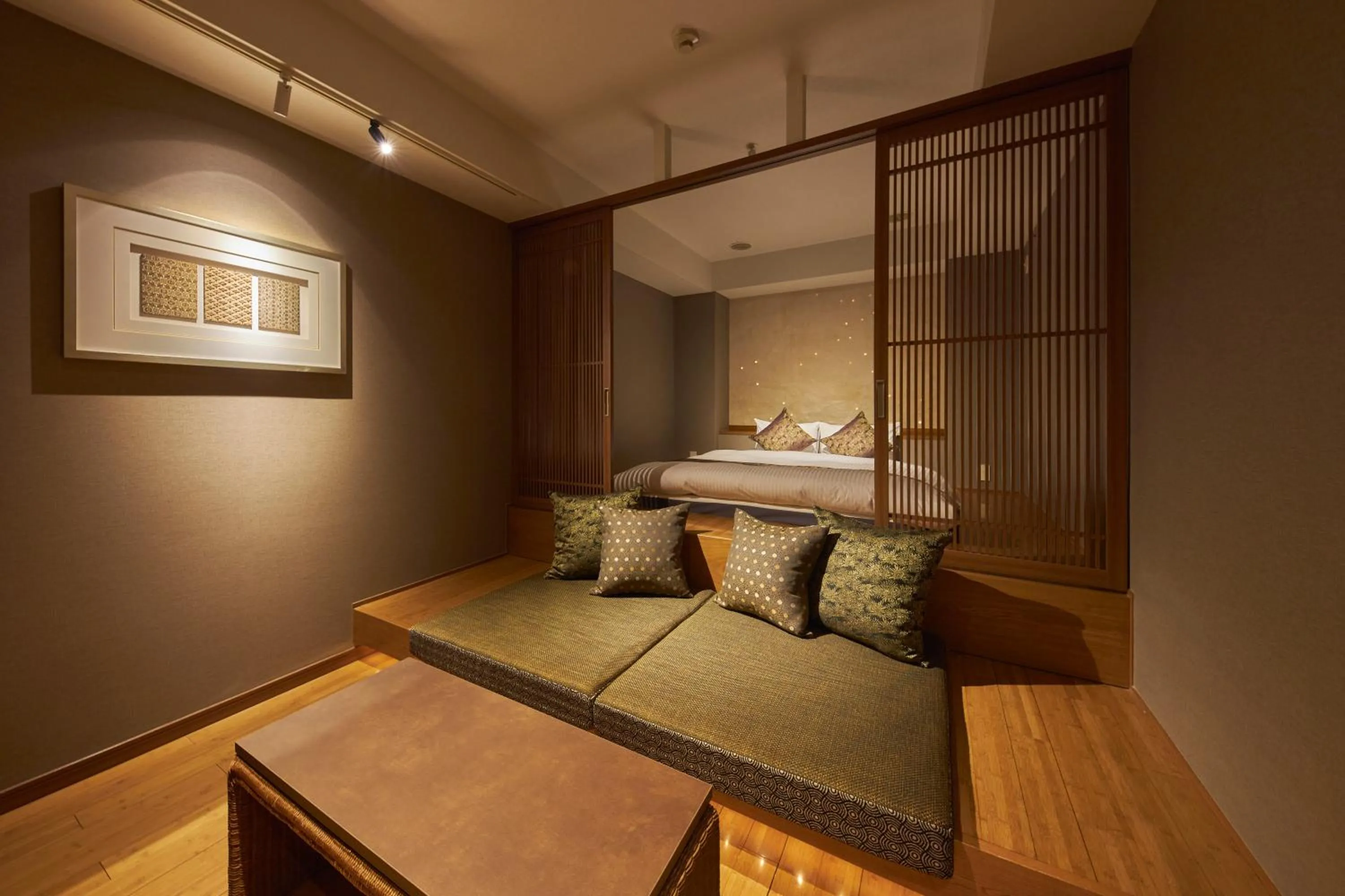 Bed in SAKE Kura Hotel 川崎宿