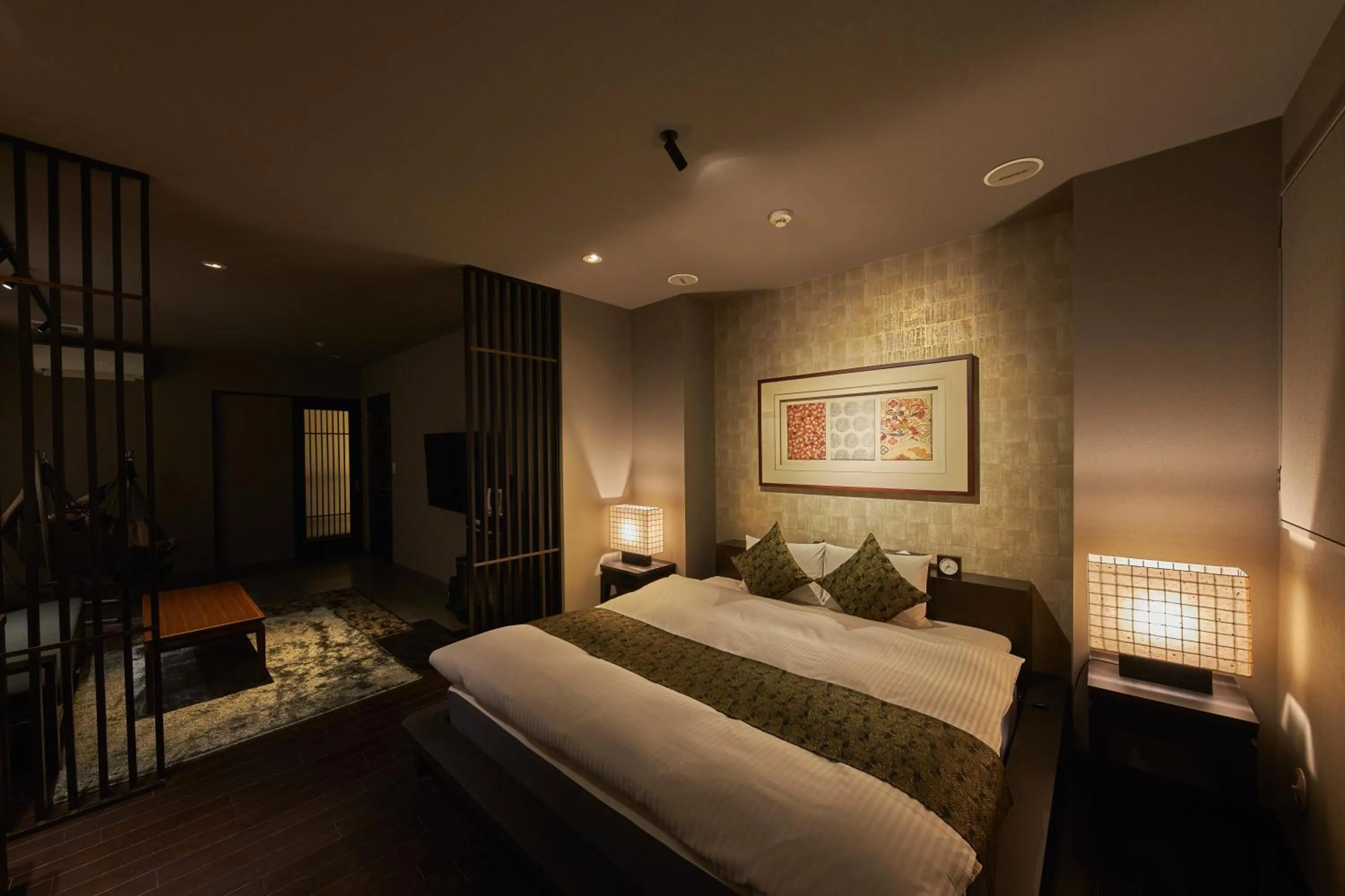 Bed in SAKE Kura Hotel 川崎宿