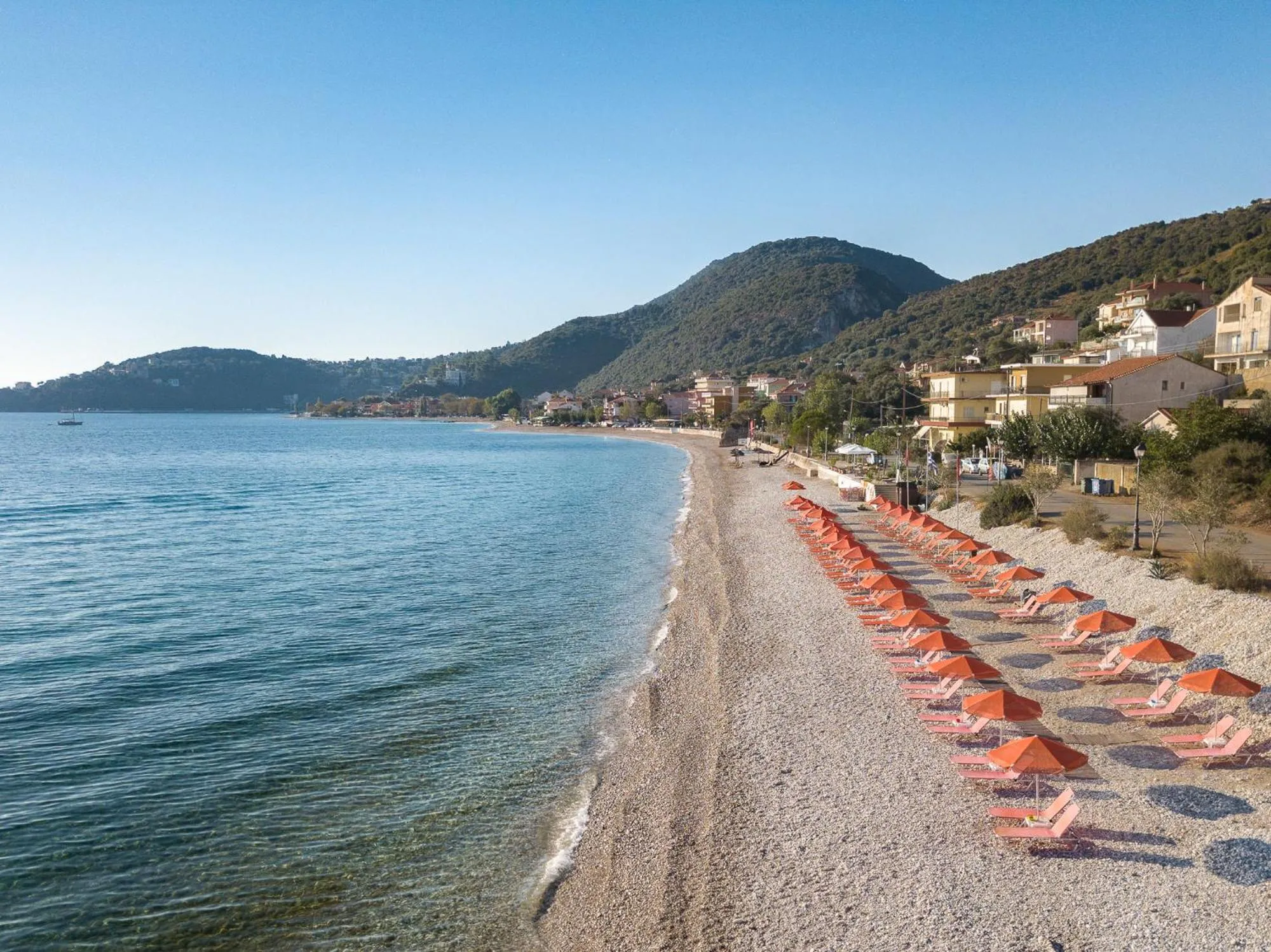 Beach in Akrogiali Studios